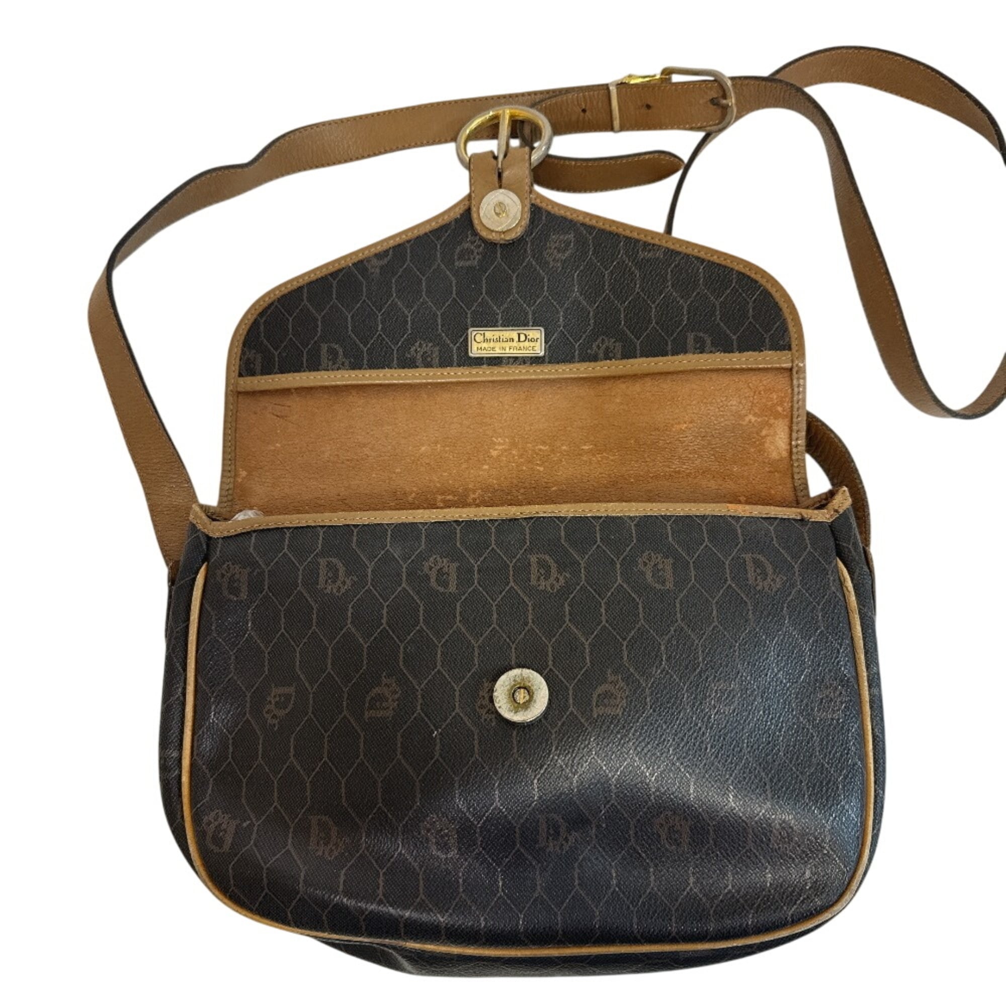 Christian Dior Brown Pvc Pochette Shoulder Bag (Pre-Owned)