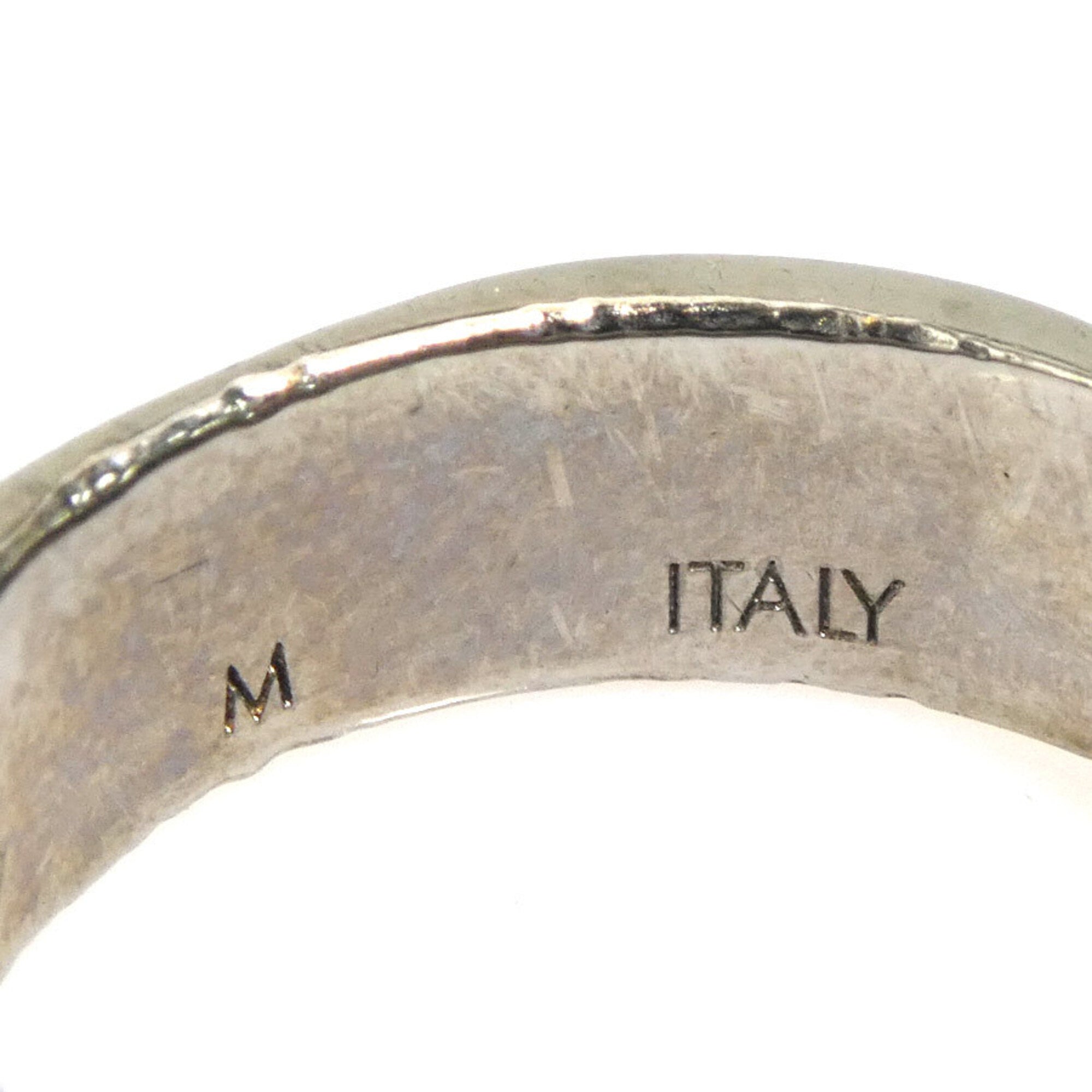 Louis Vuitton Silver Metal Band Ring (Pre-Owned)