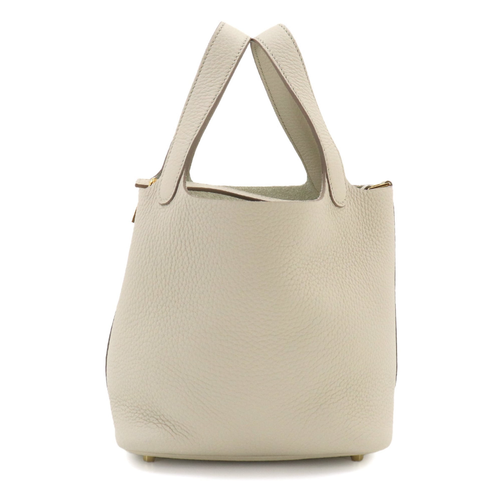 Piko White Leather Handbag (Pre-Owned)
