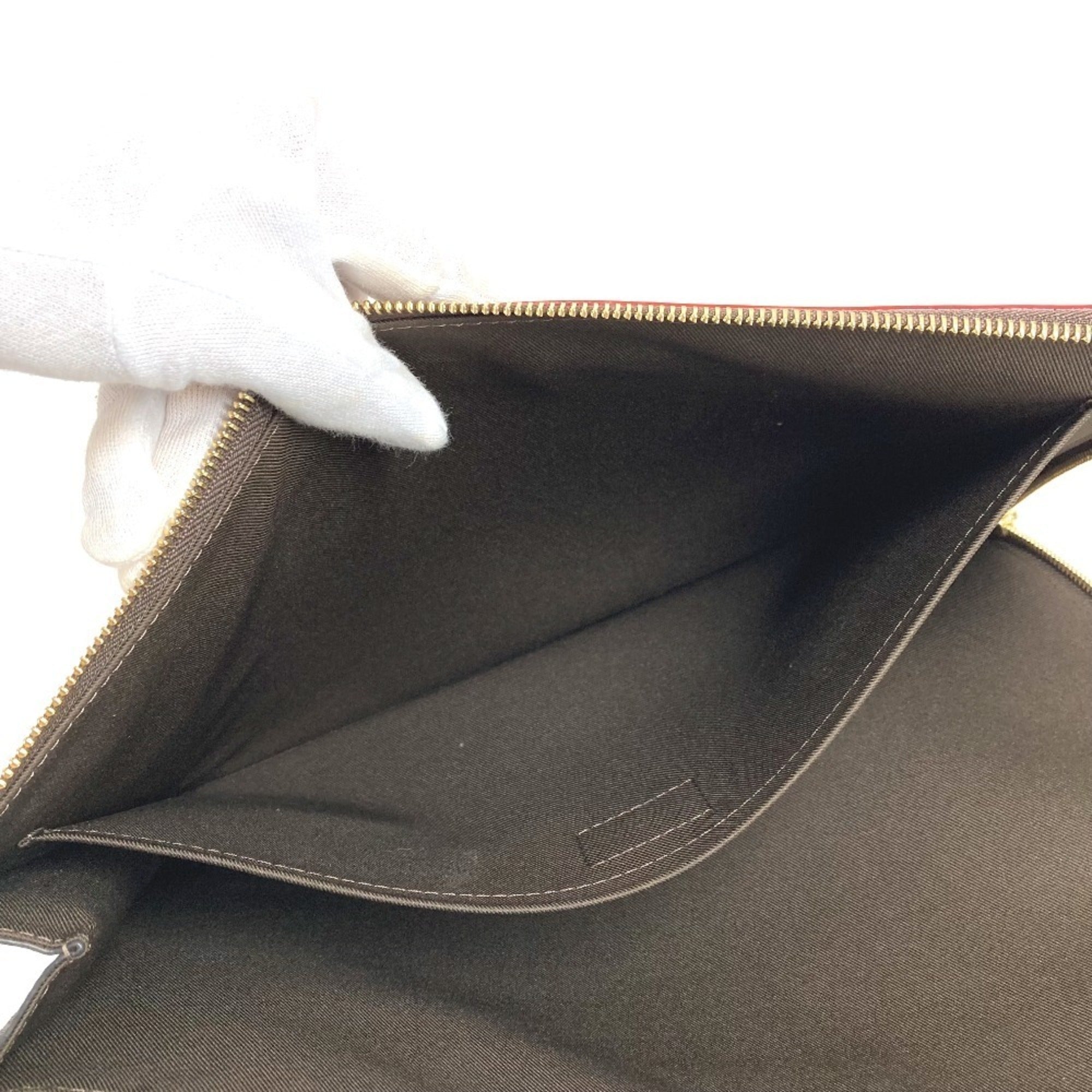 Louis Vuitton Brown Monogram Clutch Bag Pochette Pouch (Pre-Owned)