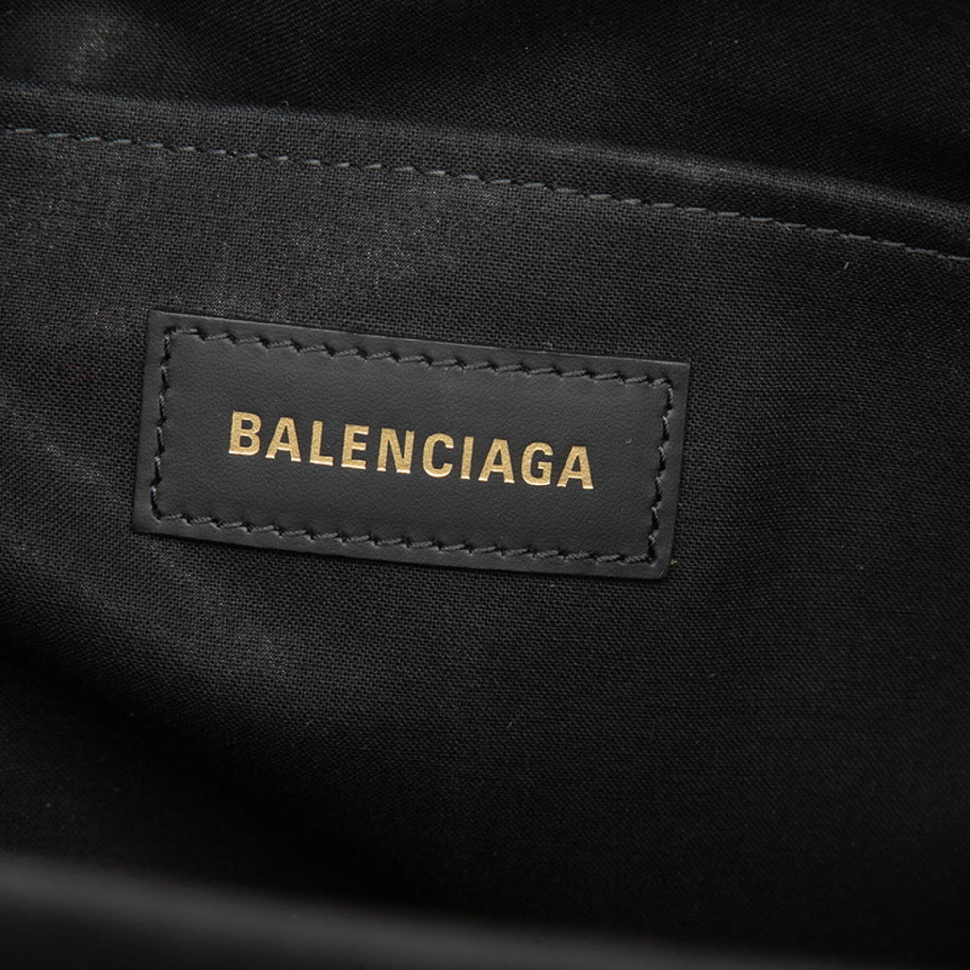 Balenciaga Black Canvas Shoulder Bag Tote Bag (Pre-Owned)