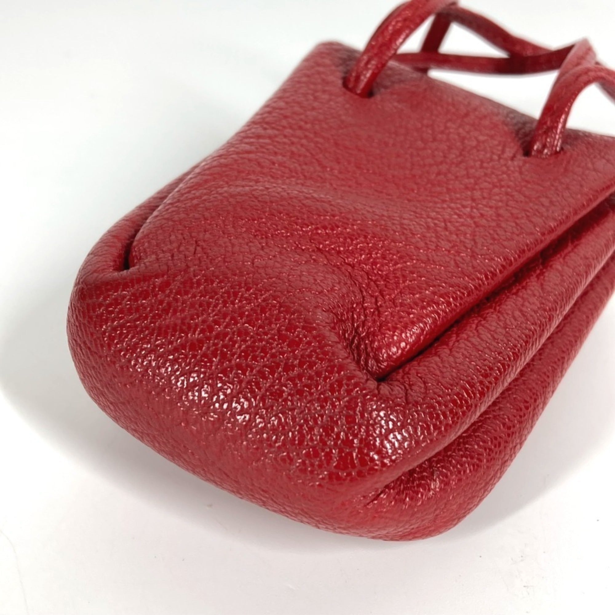 Hermes Vespa Red Color Leather Pouch (Pre-Owned)