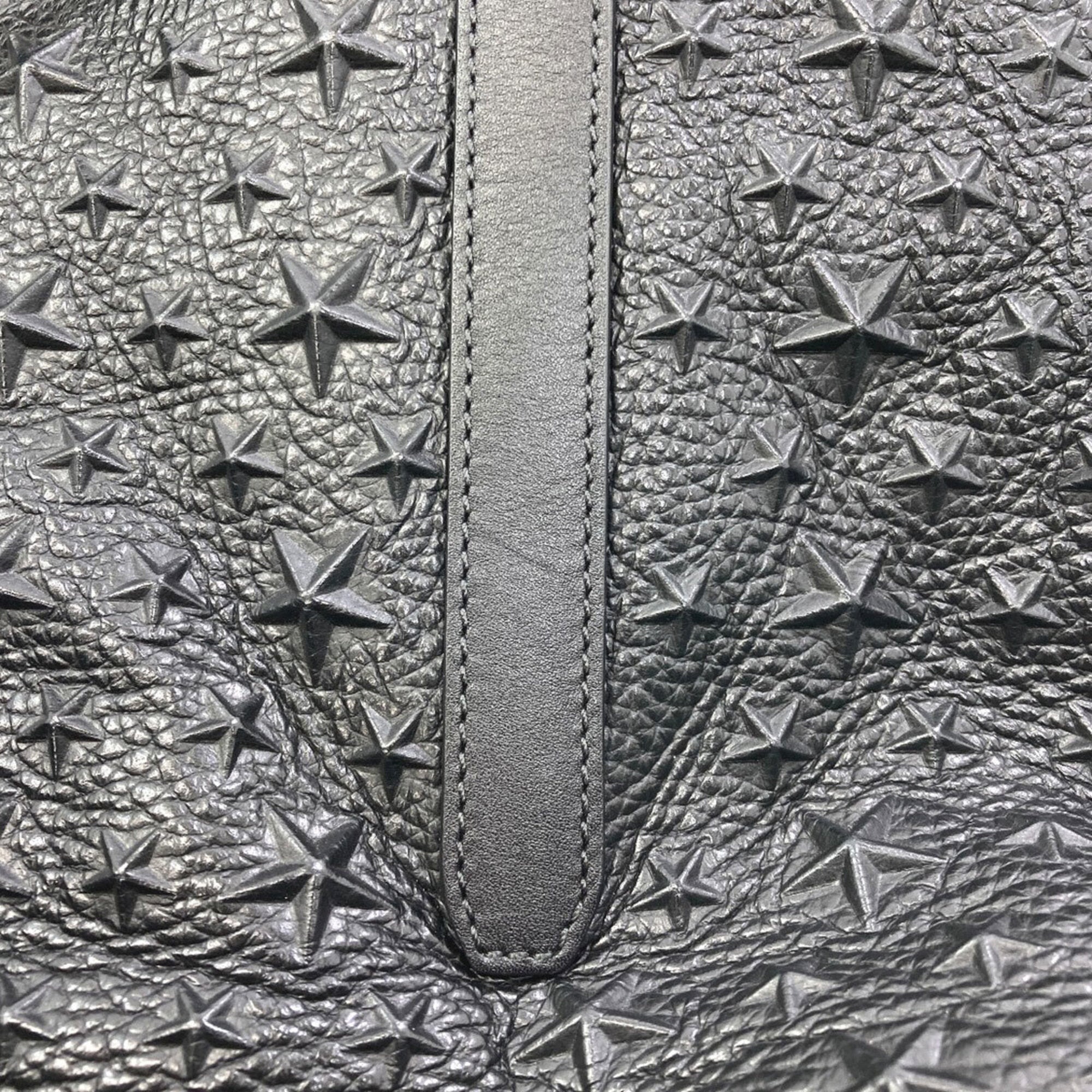 Jimmy Choo Black Brown Leather Tote Bag (Pre-Owned)