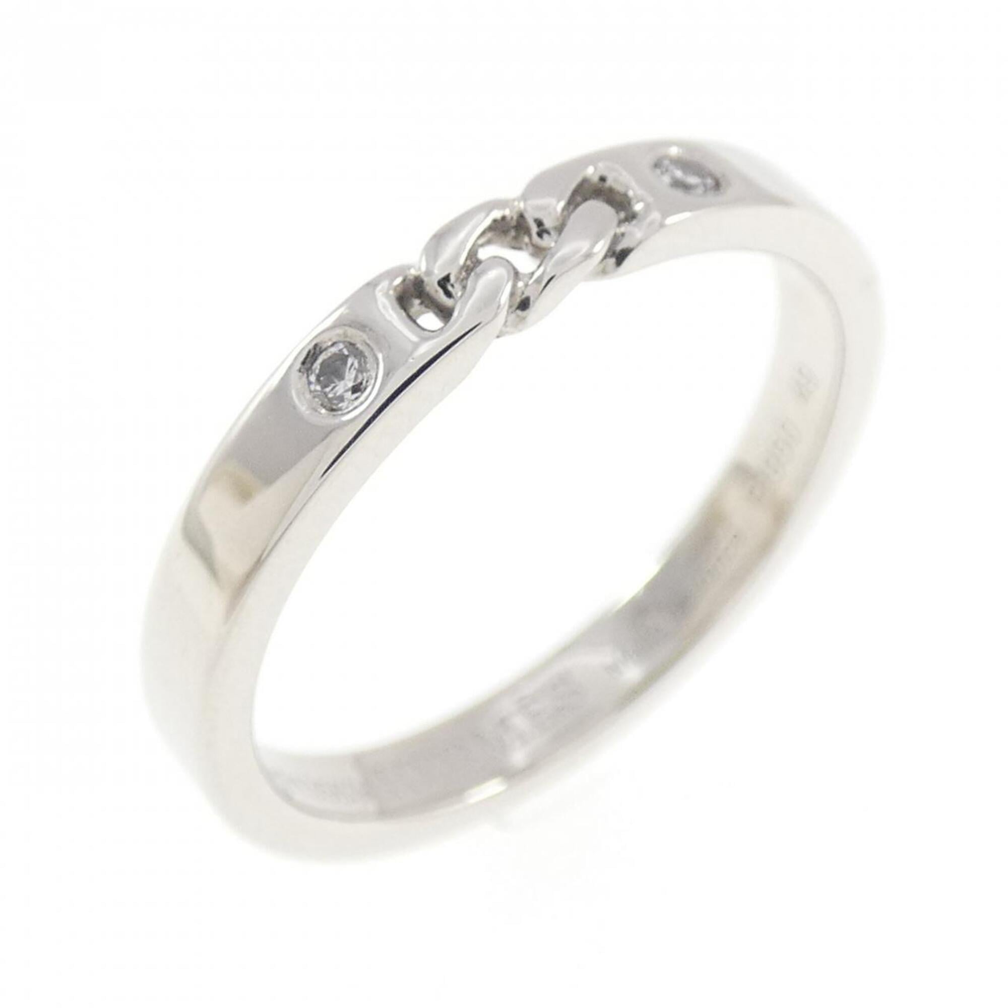 Hermes Platinum 950 Band Ring (Pre-Owned)
