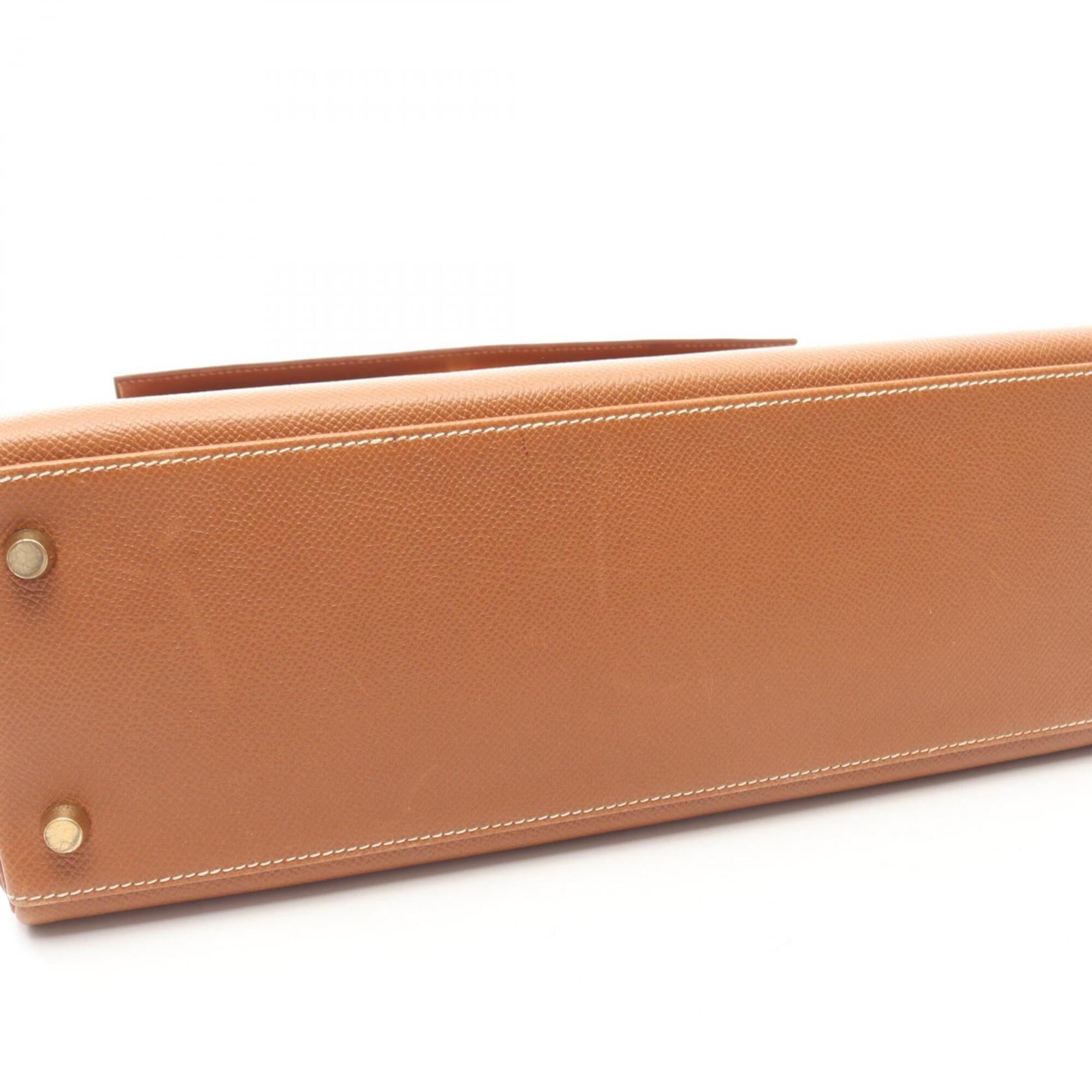 Hermes Brown Courchevel Leather Handbag (Pre-Owned)