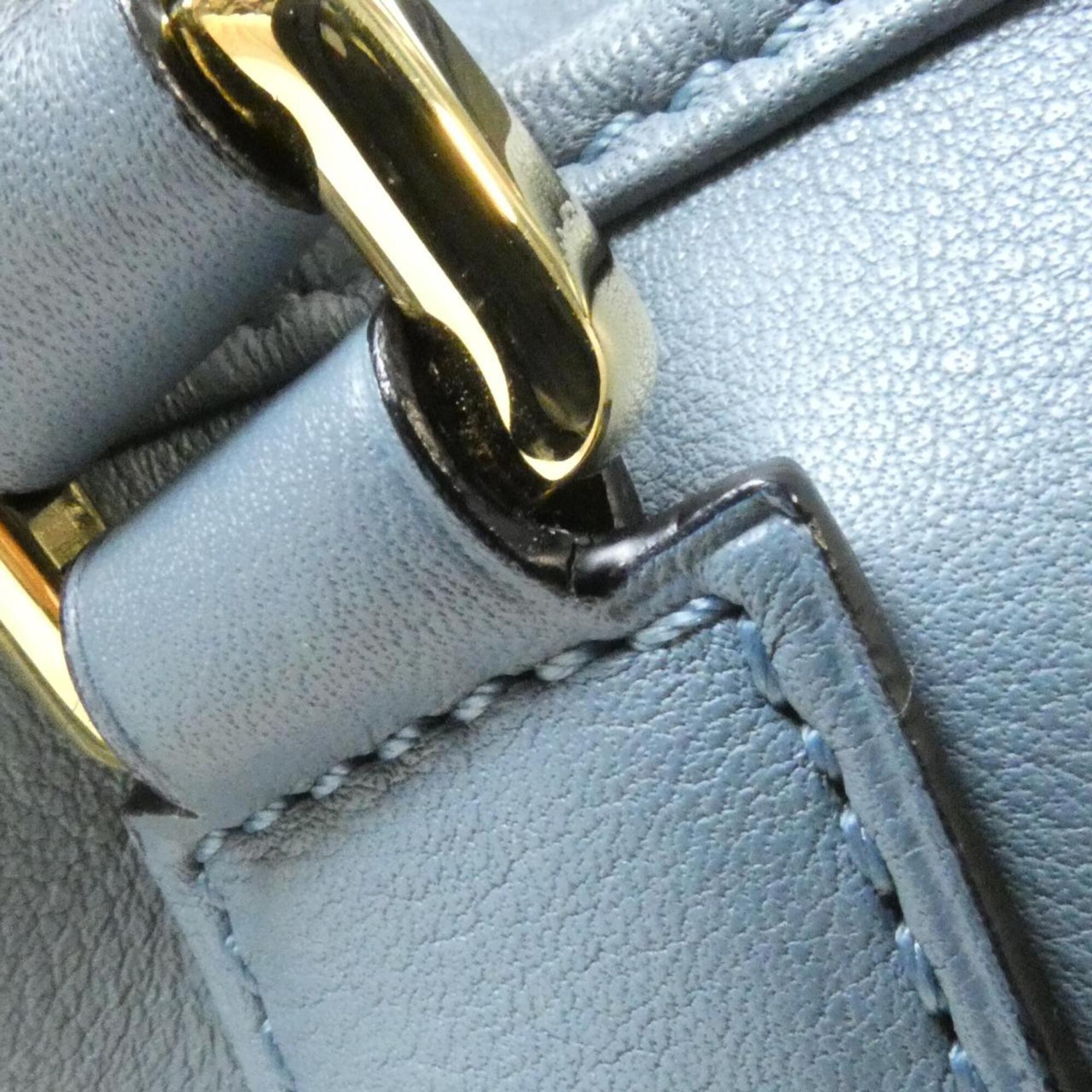 Loewe Stone Blue Leather Handbag (Pre-Owned)