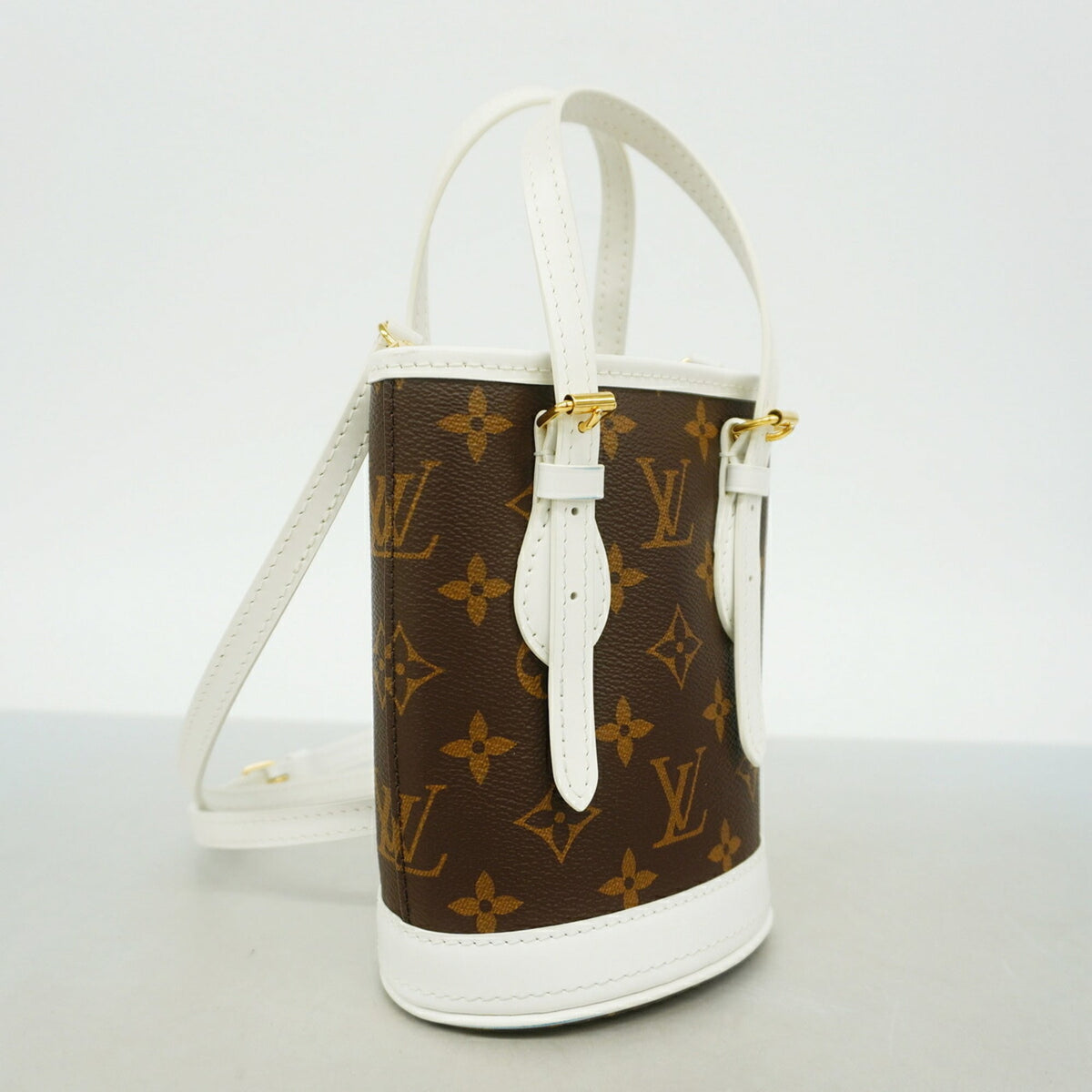 Louis Vuitton Brown White Handbag (Pre-Owned)