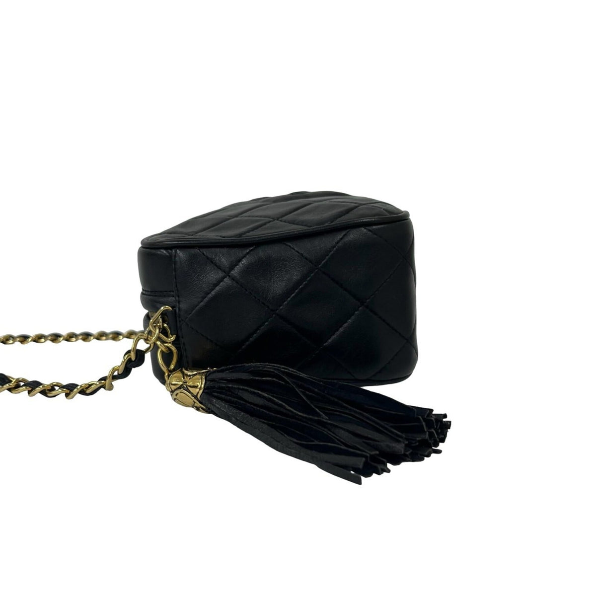 Chanel Black Leather Shoulder Bag (Pre-Owned)