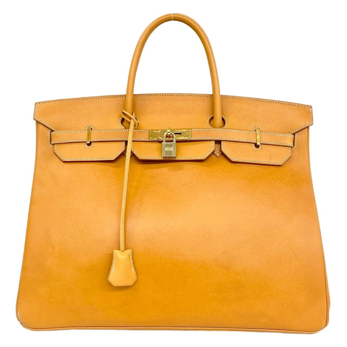 Hermes Brown Leather Handbag (Pre-Owned)
