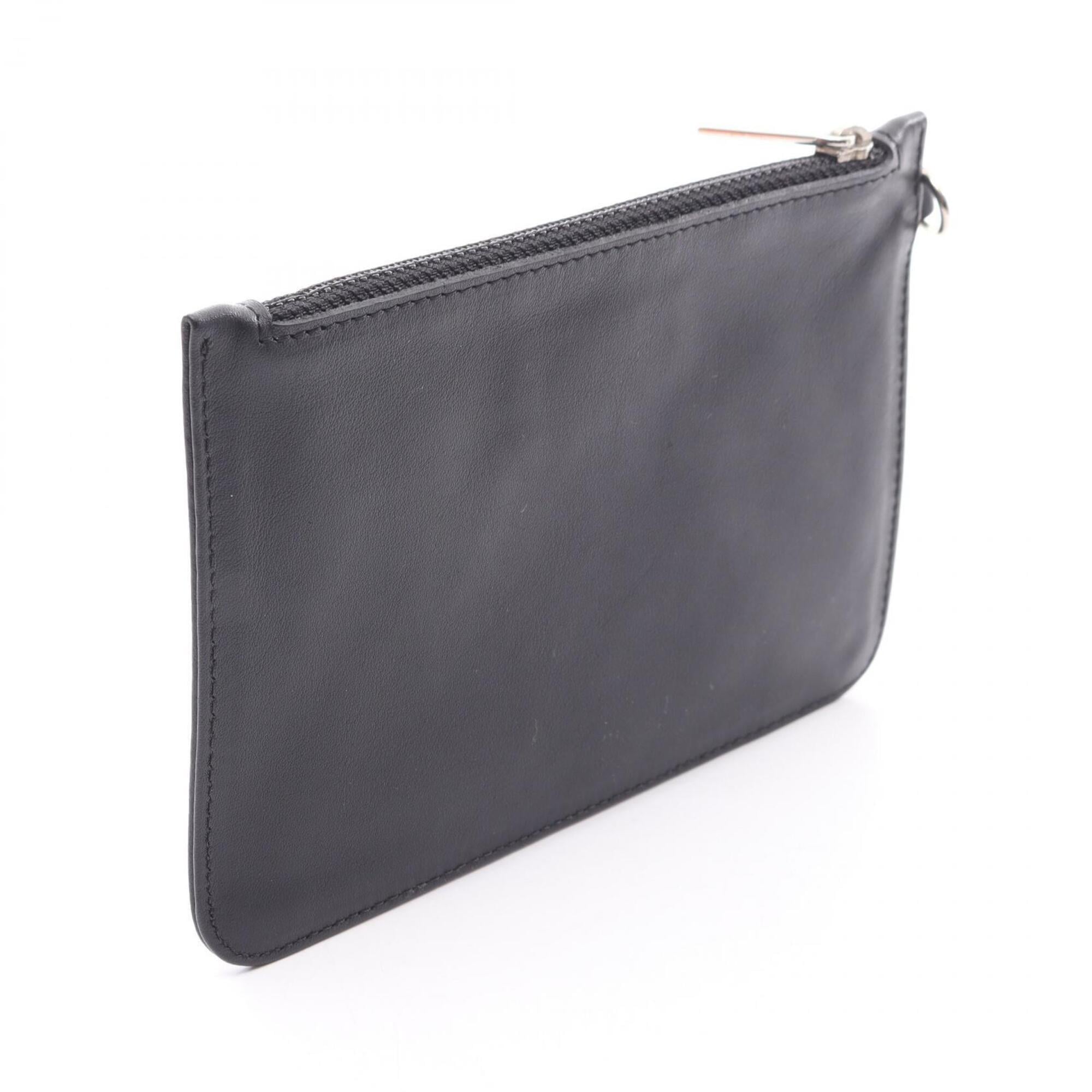 Chanel Black Leather Pouch (Pre-Owned)
