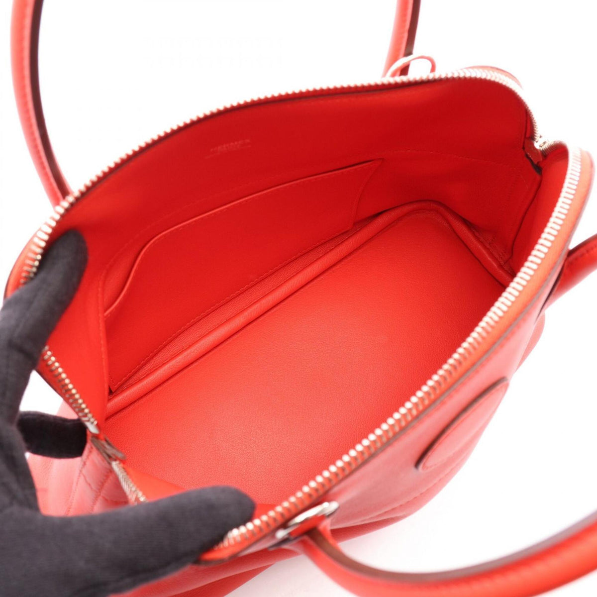 Hermes Red Color Swift Leather Handbag (Pre-Owned)