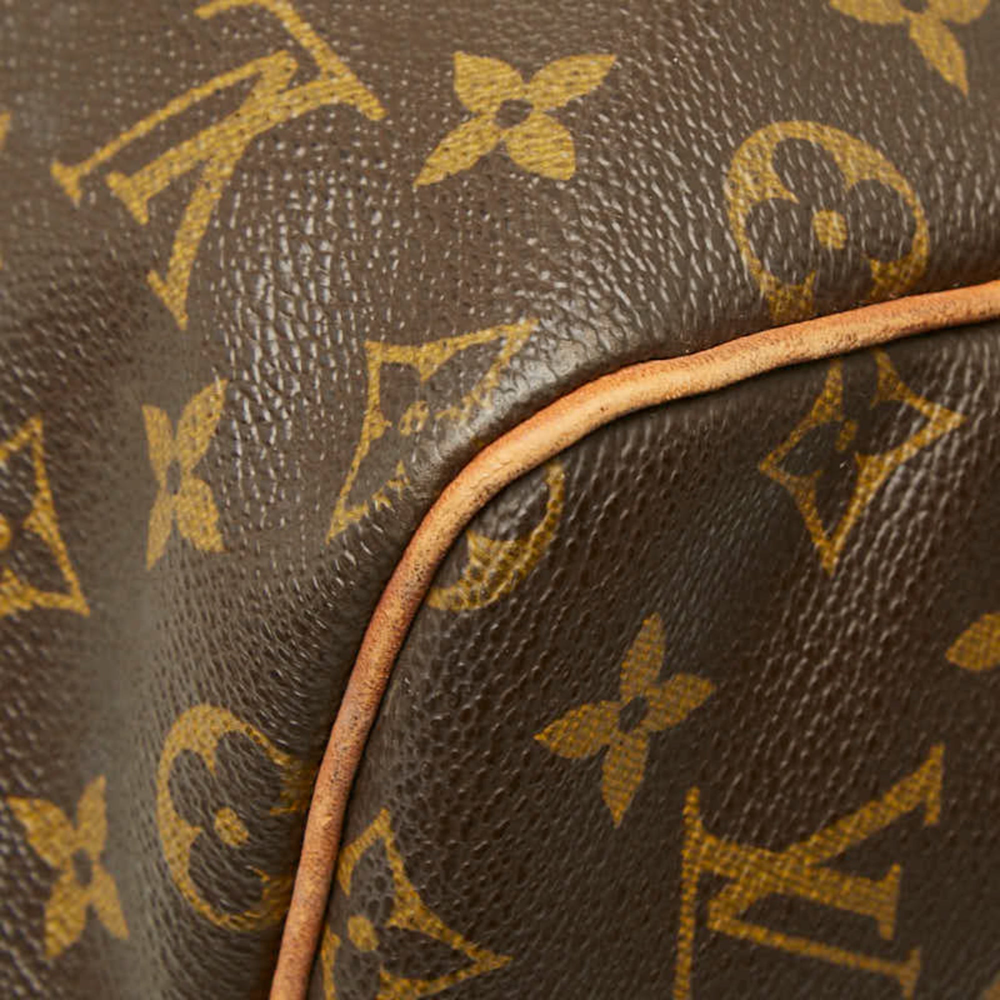 Louis Vuitton Brown Pvc Leather Boston Bag (Pre-Owned)