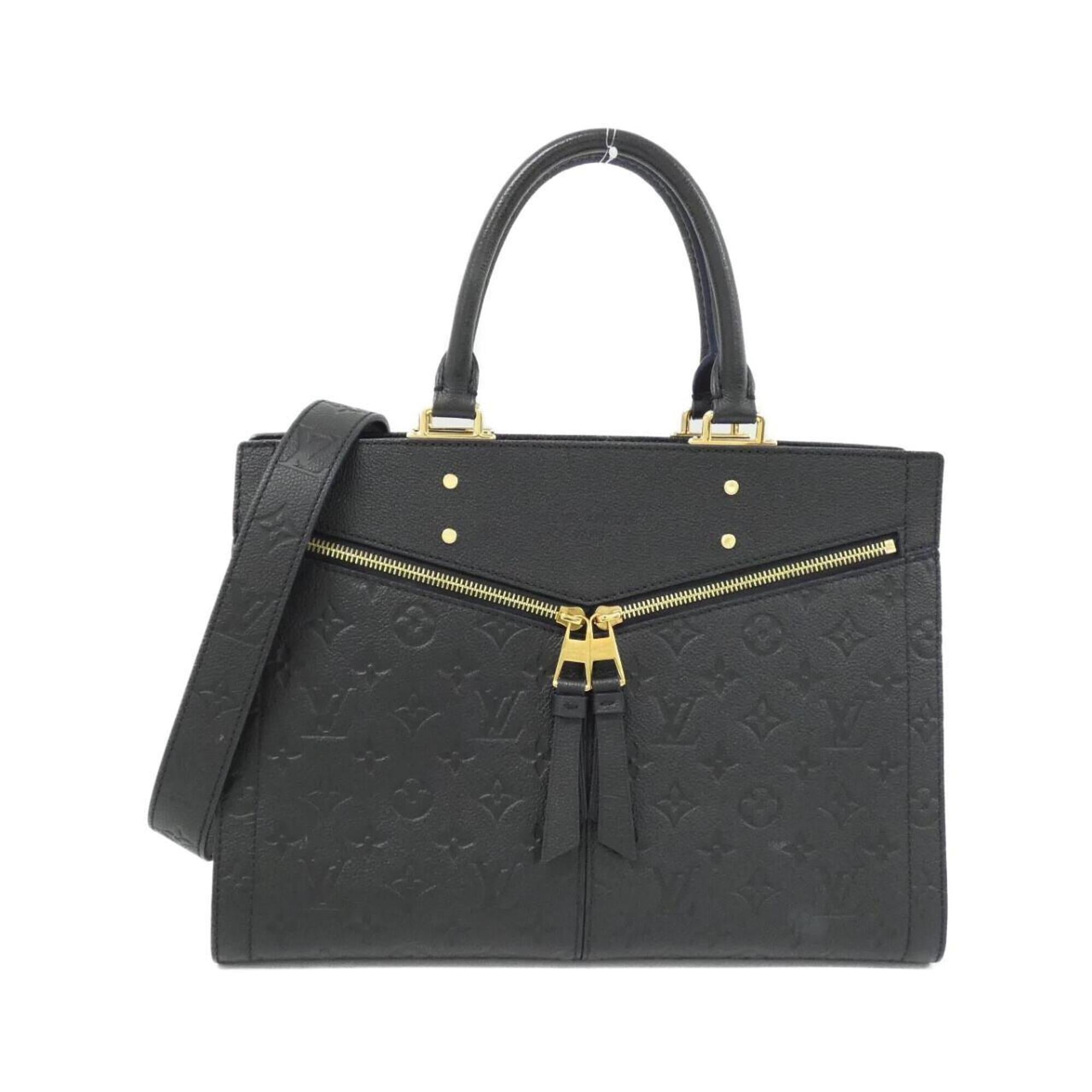 Louis Vuitton Black Leather Handbag (Pre-Owned)