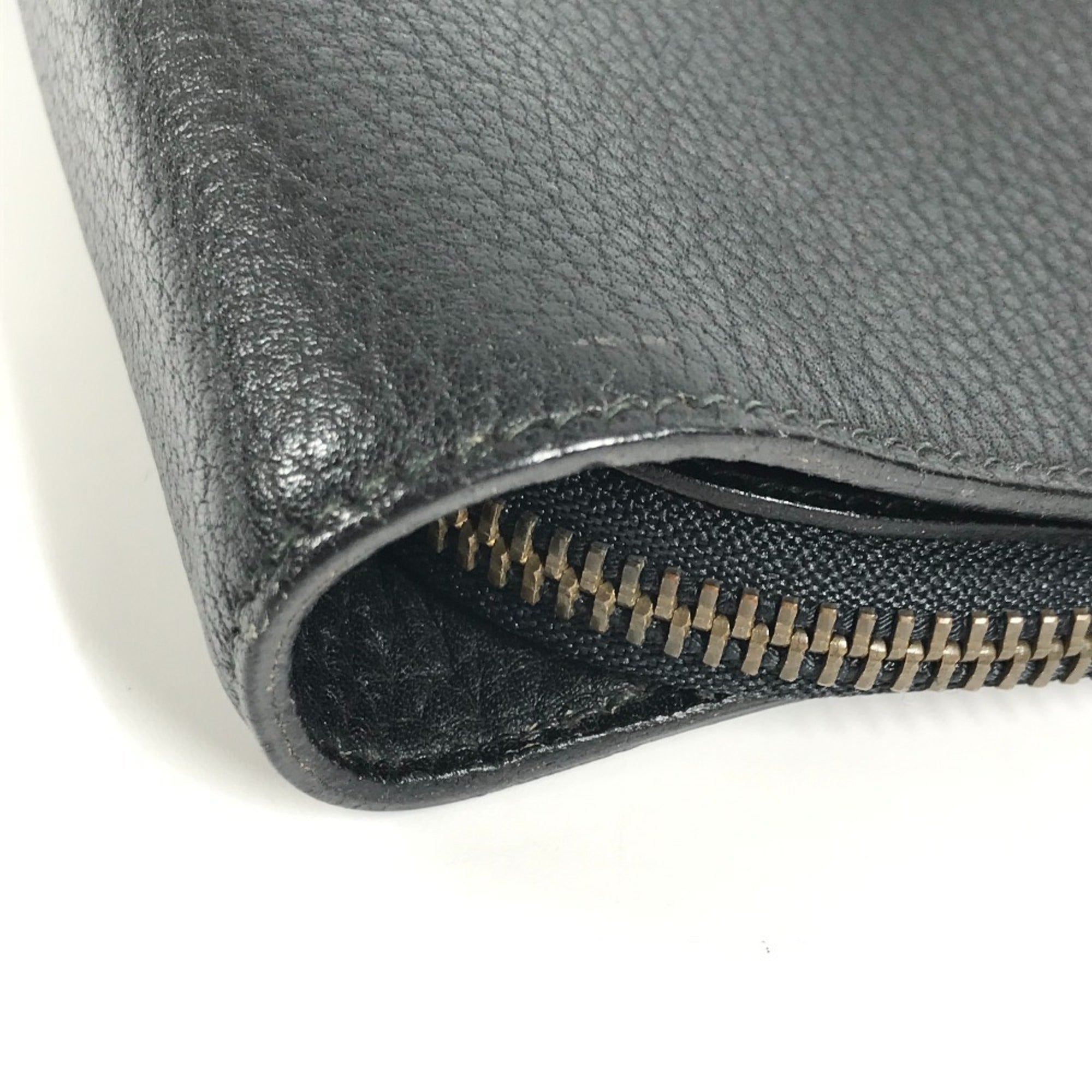 Hermes Black Leather Handbag Tote Bag (Pre-Owned)