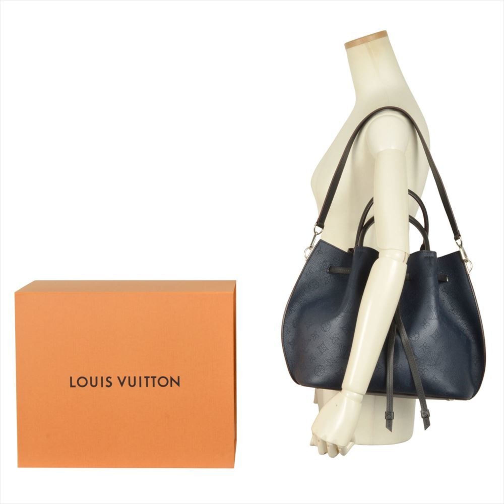 Louis Vuitton Navy Navy Blue Mahina Leather Shoulder Bag (Pre-Owned)