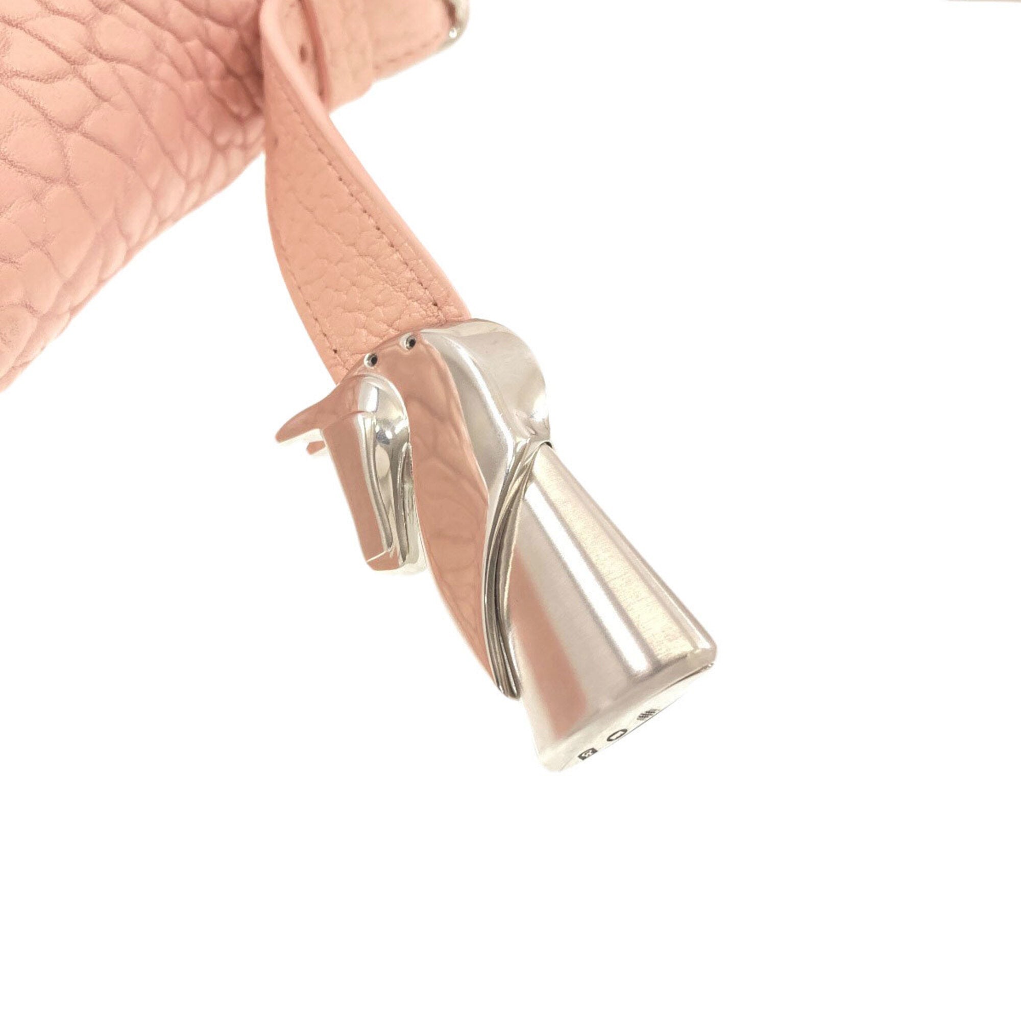 Burberry Pink Leather Shoulder Bag (Pre-Owned)
