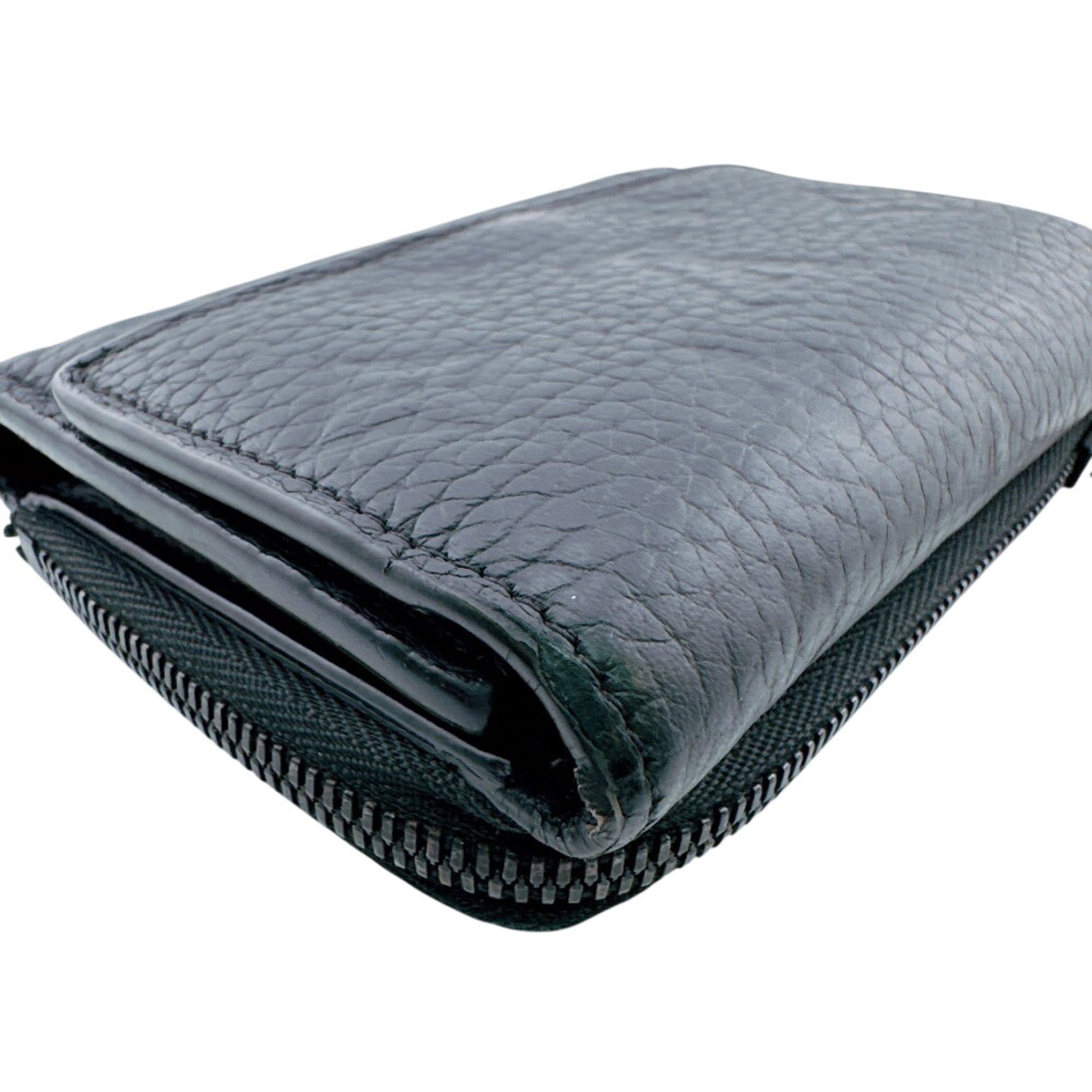 Louis Vuitton Black Leather Wallet (Bi-Fold) (Pre-Owned)