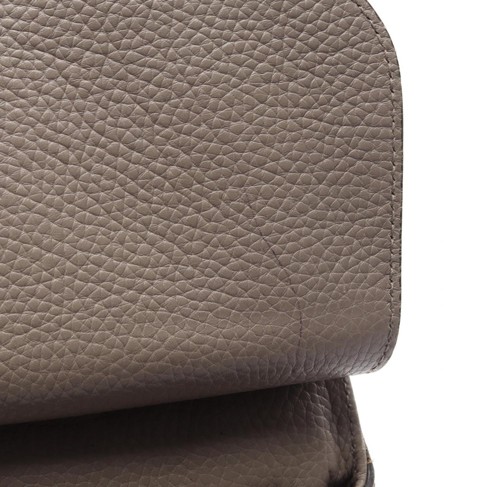 Gucci Gray Leather Handbag (Pre-Owned)