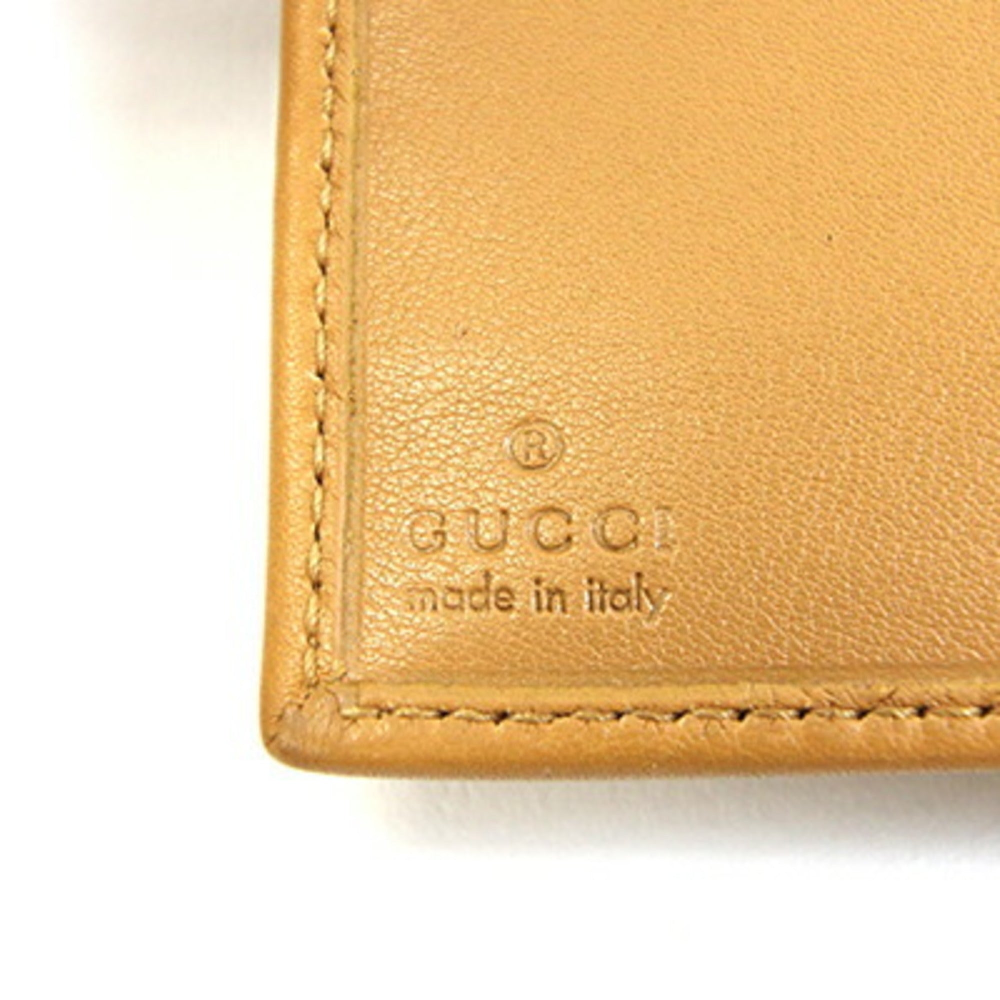 Gucci Light Brown Leather Wallet (Bi-Fold) (Pre-Owned)