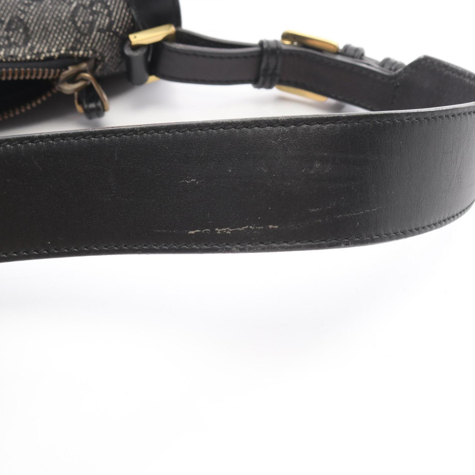 Gucci Black Denim Handbag Shoulder Bag (Pre-Owned)