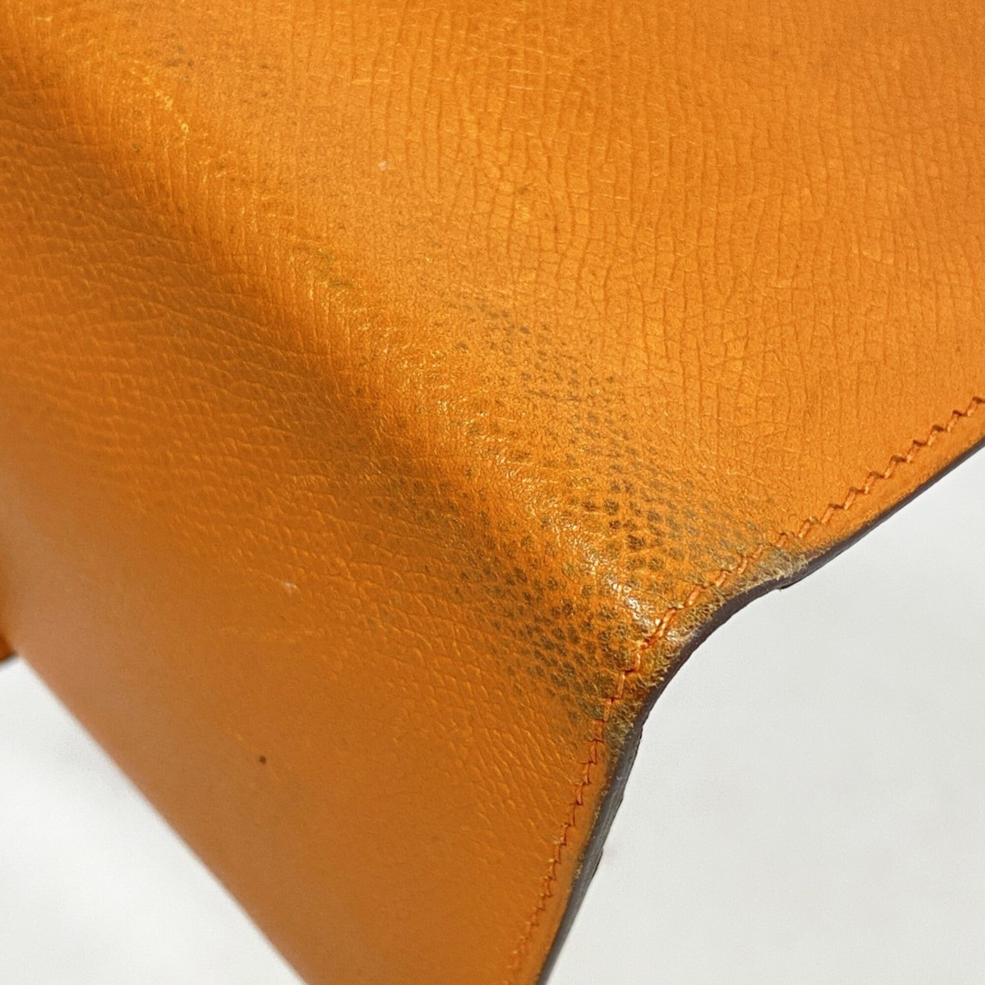 Hermes Orange Epsom Leather Long Wallet (Bi-Fold) (Pre-Owned)
