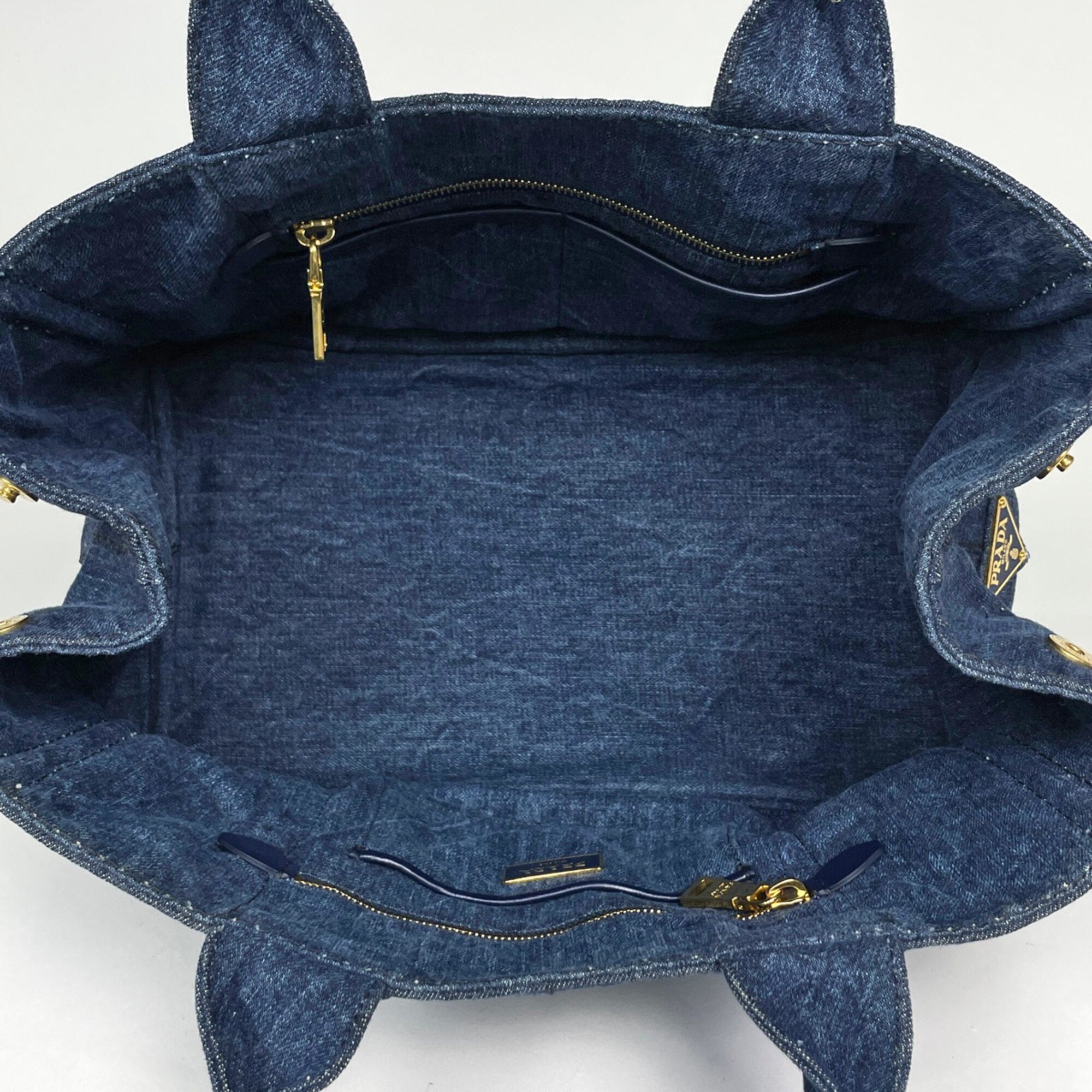 Prada Blue Denim Tote Bag (Pre-Owned)