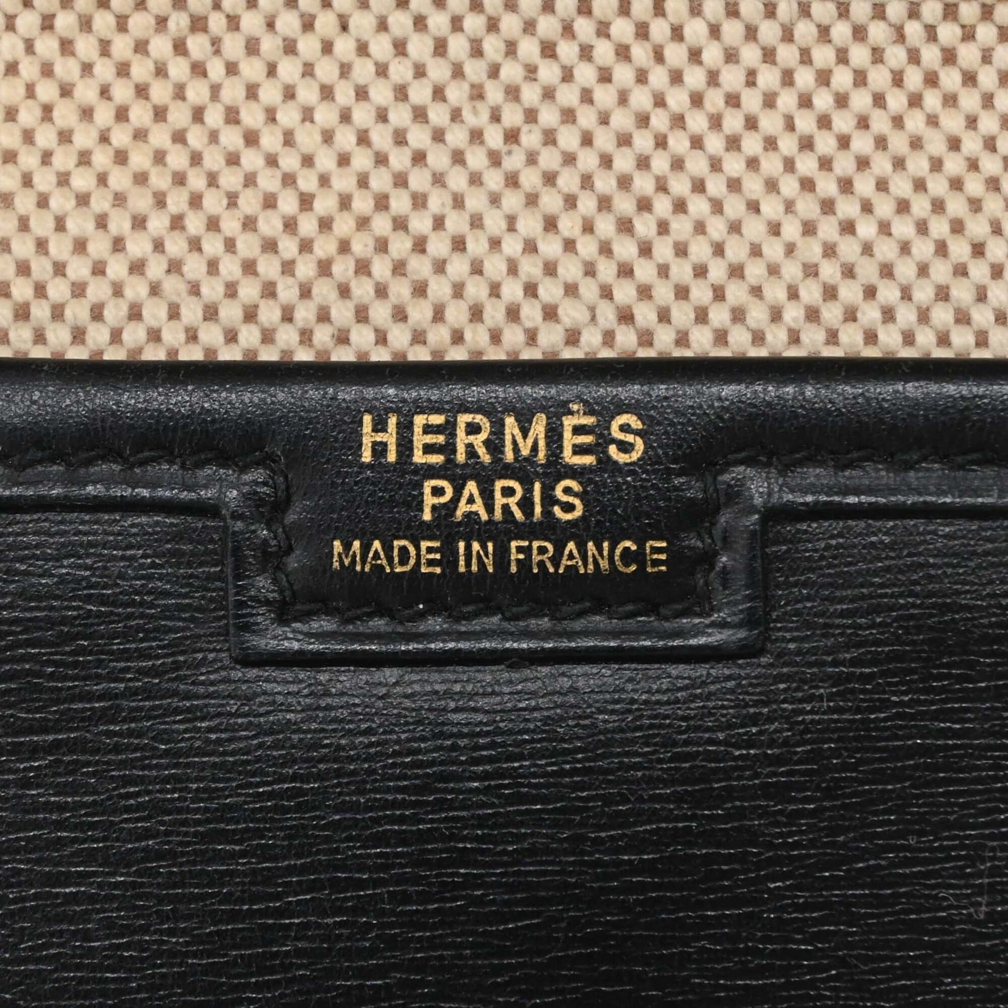 Hermes Jige Black Box Calf Leather Clutch Bag (Pre-Owned)