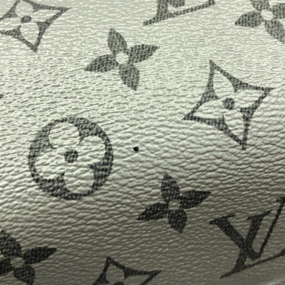 Louis Vuitton Black Silver Coated Canvas Handbag (Pre-Owned)