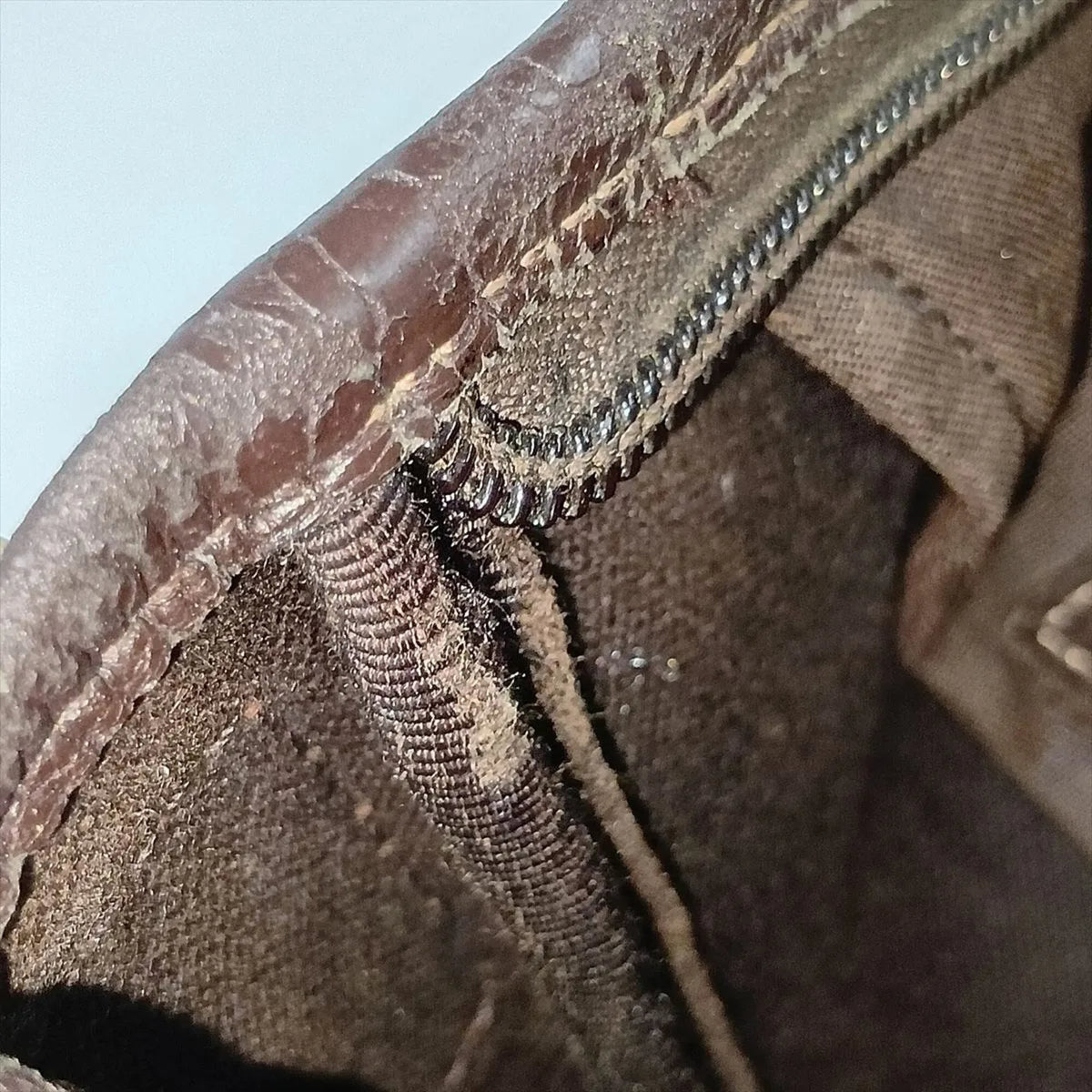 Gucci Brown Leather Coated Canvas Handbag Shoulder Bag Tote Bag (Pre-Owned)