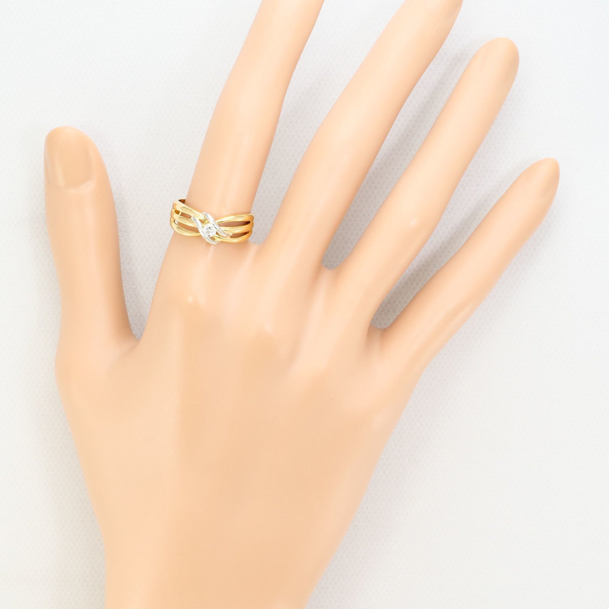 Unbranded Platinum Yellow Gold Yellow Gold (18K) Platinum 900 Band Ring (Pre-Owned)
