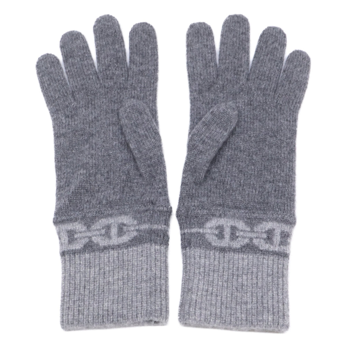 Hermes Gray Cashmere Warm Gloves (Pre-Owned)