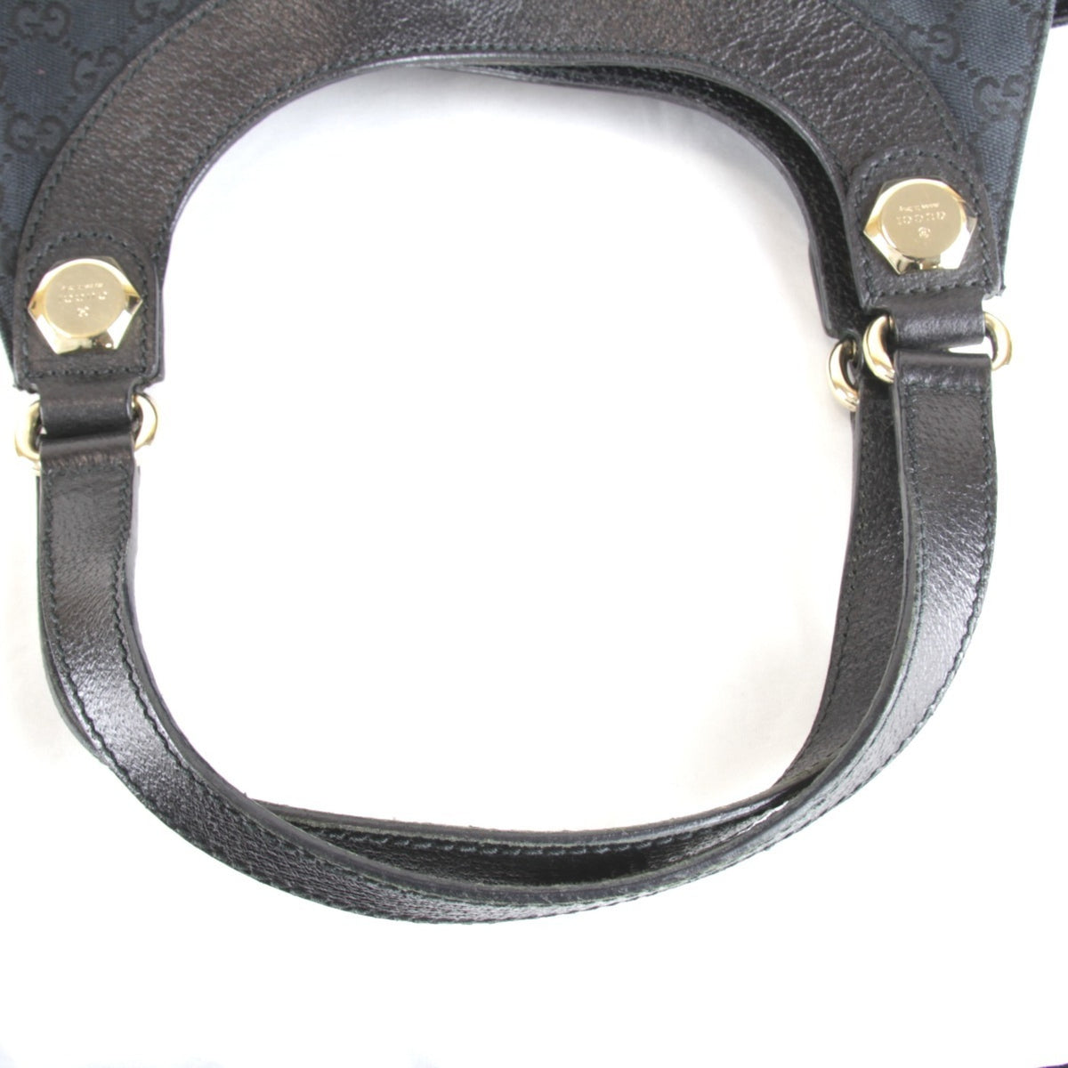 Gucci Black White Gg Canvas Handbag (Pre-Owned)