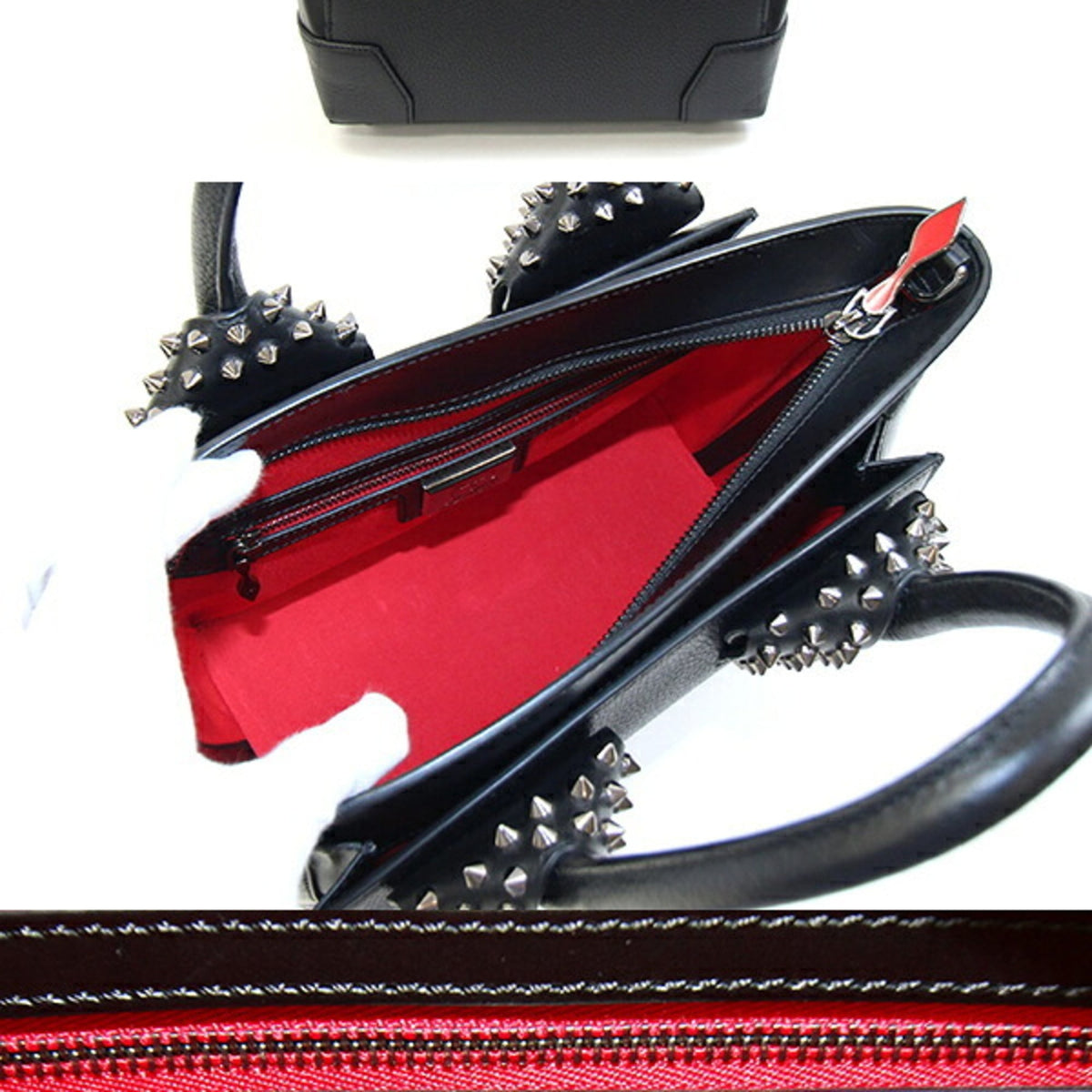 Christian Louboutin Black Leather Handbag (Pre-Owned)