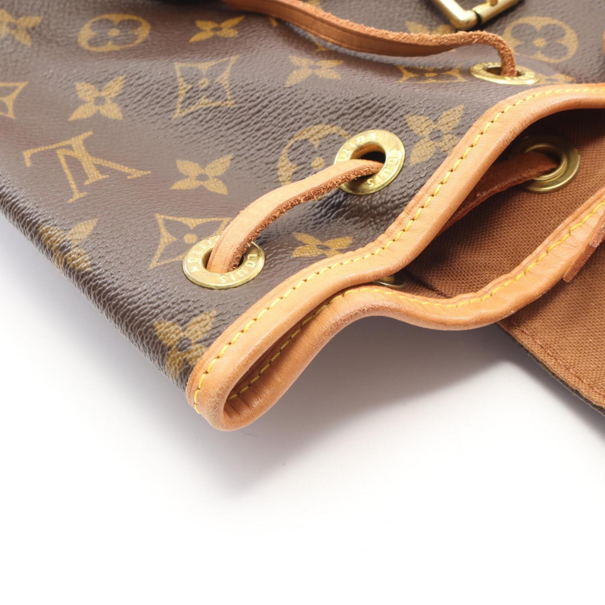 Louis Vuitton Brown Monogram Monogram Leather Backpack Handbag (Pre-Owned)