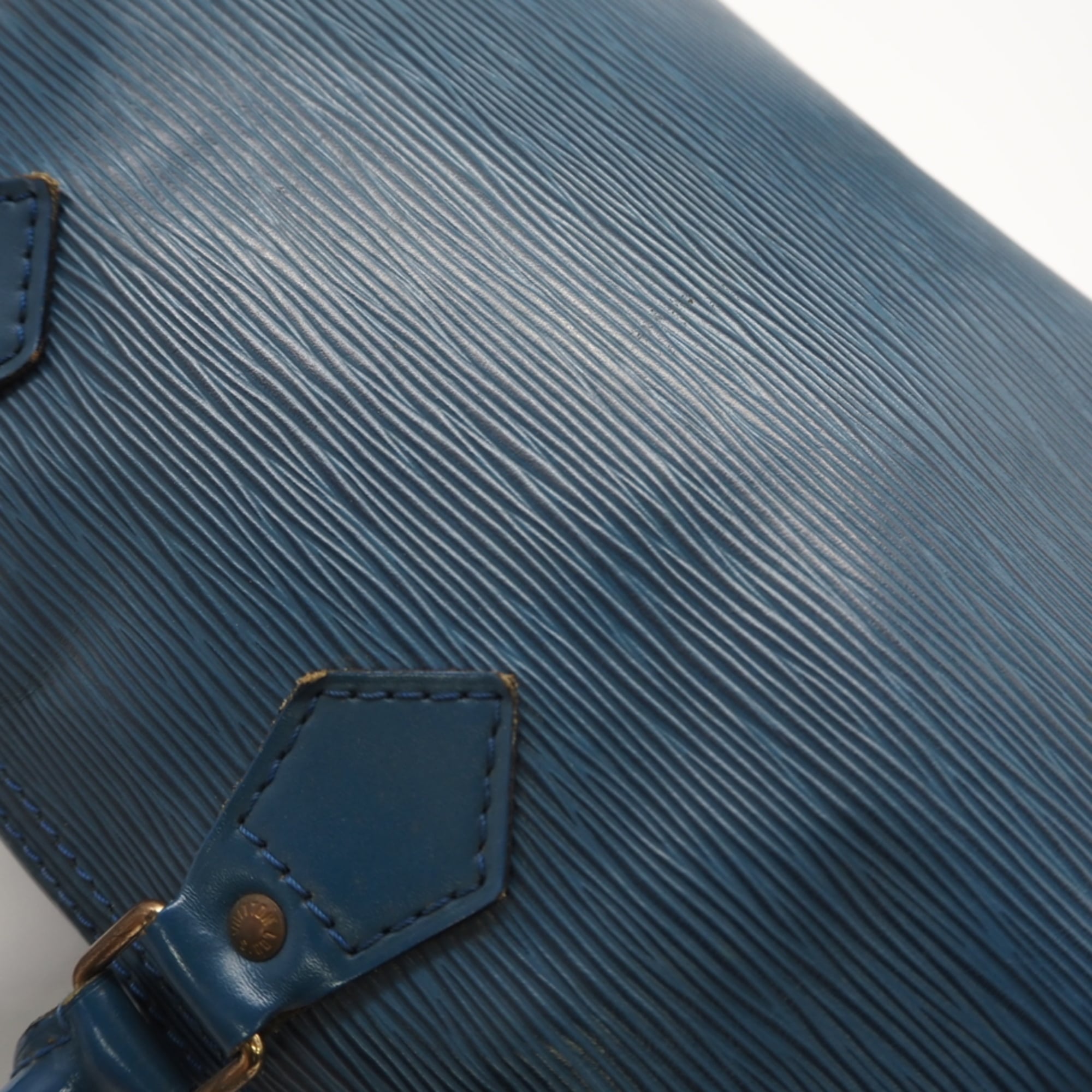 Louis Vuitton Toledo Blue Leather Handbag (Pre-Owned)
