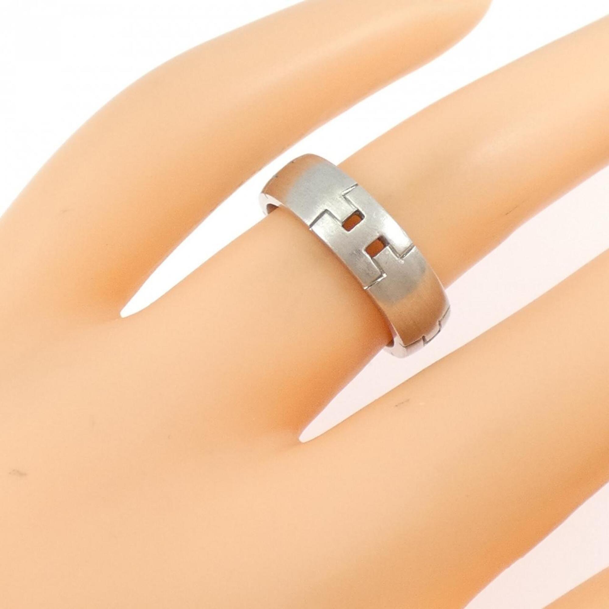 Hermes White Gold (18K) Band Ring (Pre-Owned)