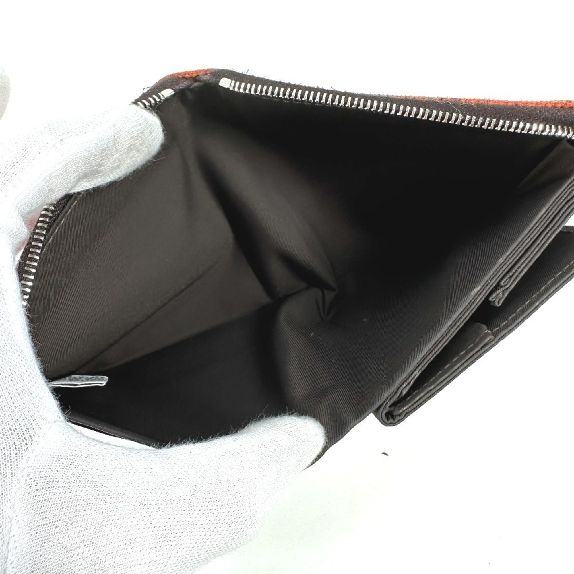 Hermes Orange Canvas Wallet (Bi-Fold) (Pre-Owned)
