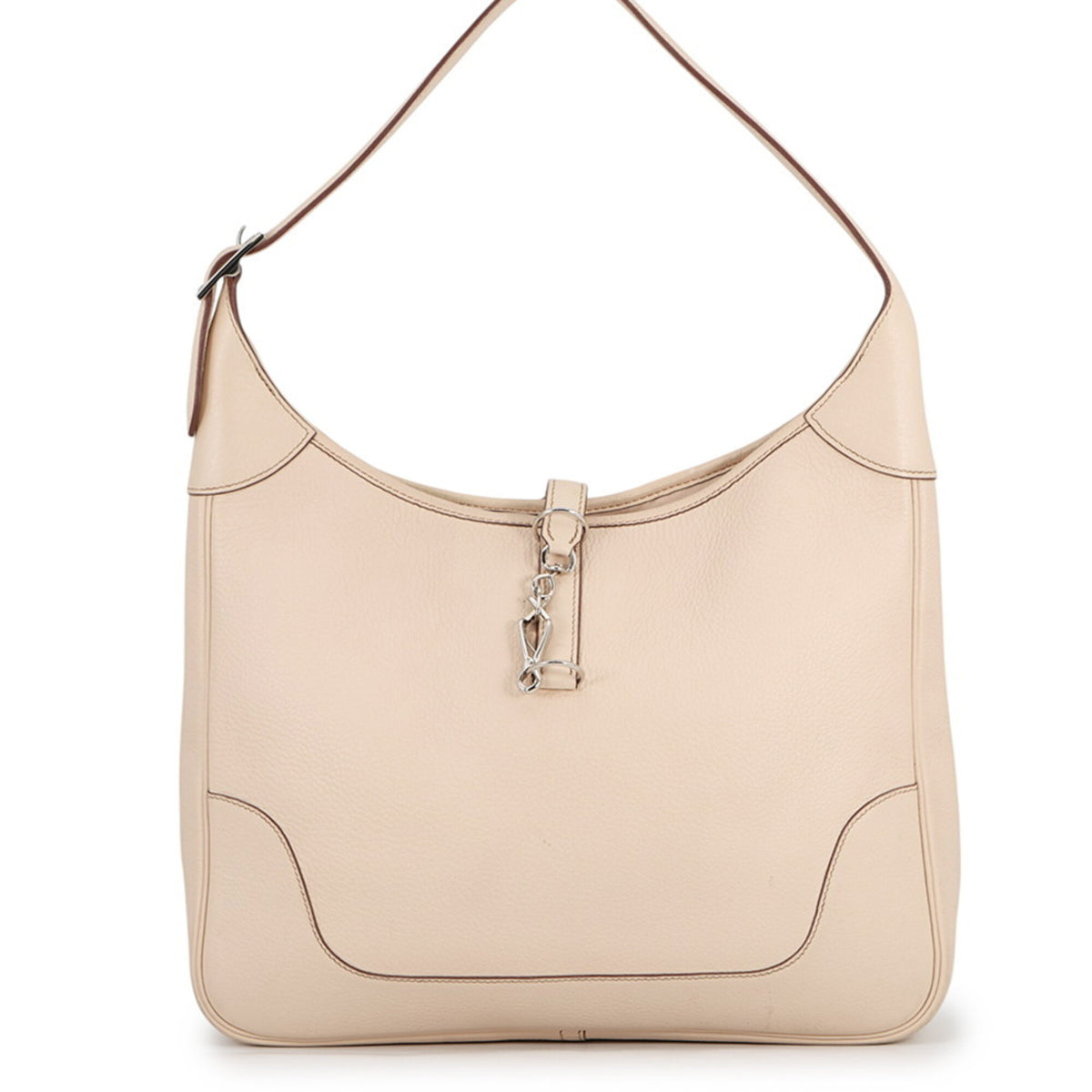 Hermes Ivory Ivory Handbag Shoulder Bag (Pre-Owned)
