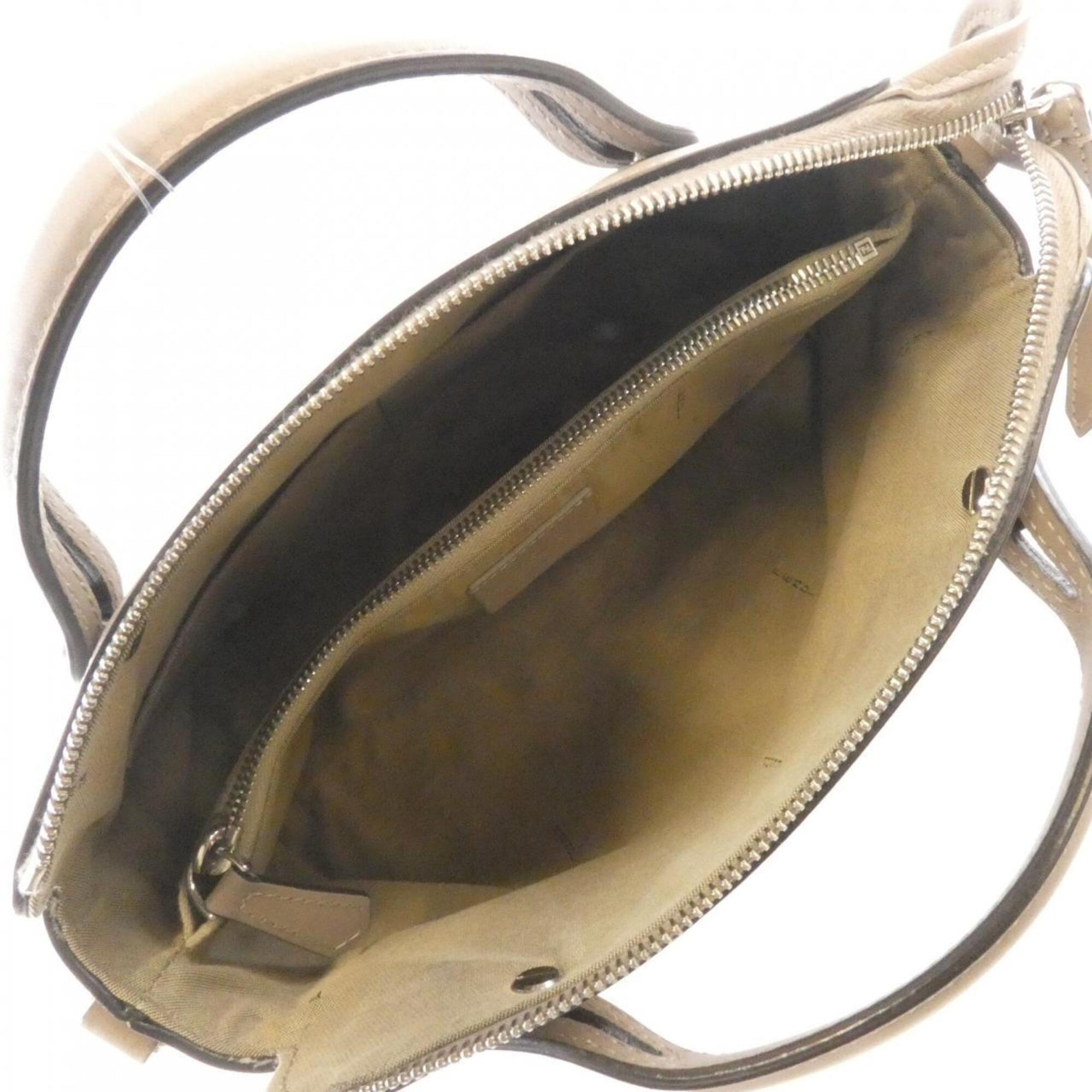 Fendi Beige Leather Handbag (Pre-Owned)