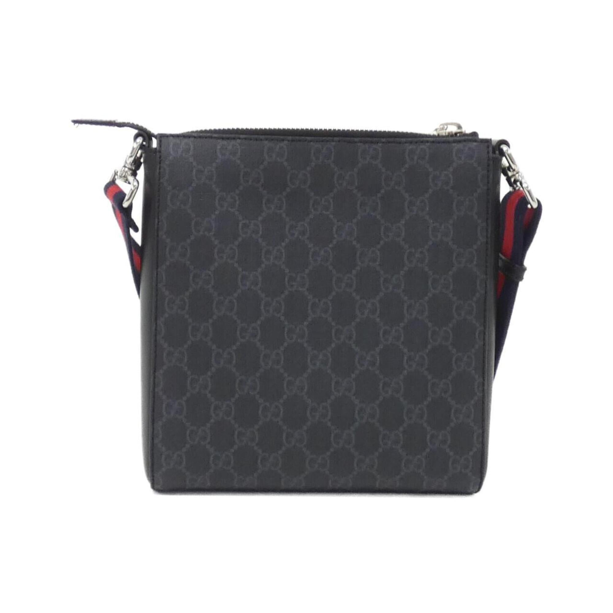 Gucci Black Gray Gg Supreme Shoulder Bag (Pre-Owned)