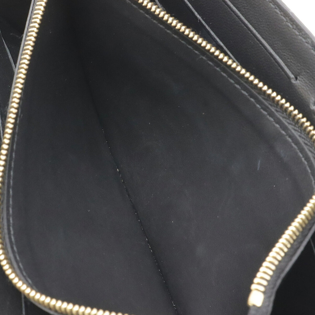 Louis Vuitton Black Noir Leather Long Wallet (Bi-Fold) (Pre-Owned)