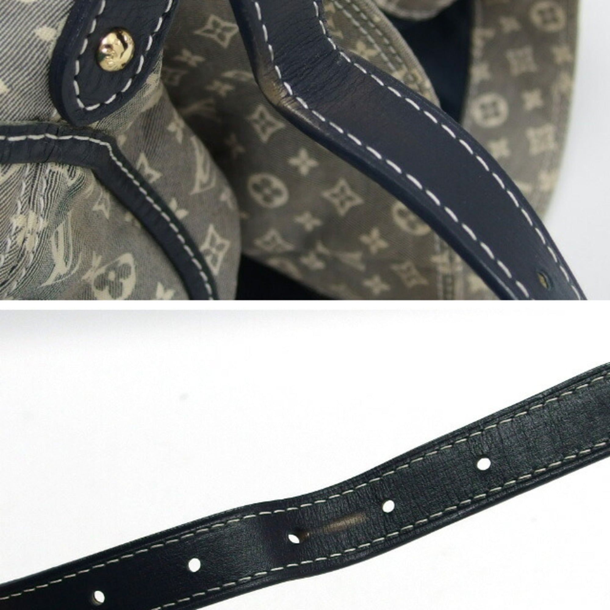 Louis Vuitton Monogram Idylle Gray Navy White Monogram Idylle Handbag Shoulder Bag (Pre-Owned)