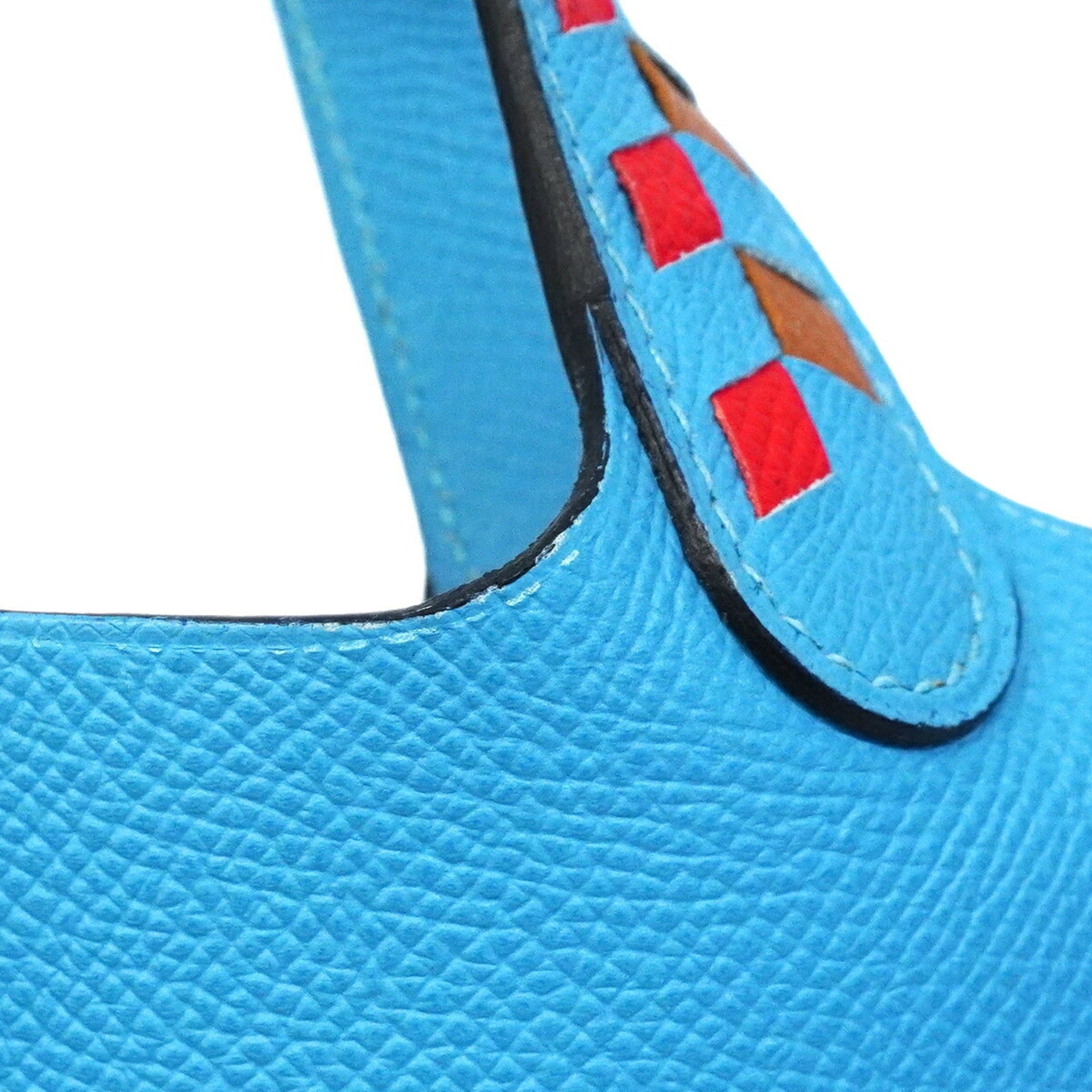 Hermes Blue Epsom Leather Handbag (Pre-Owned)
