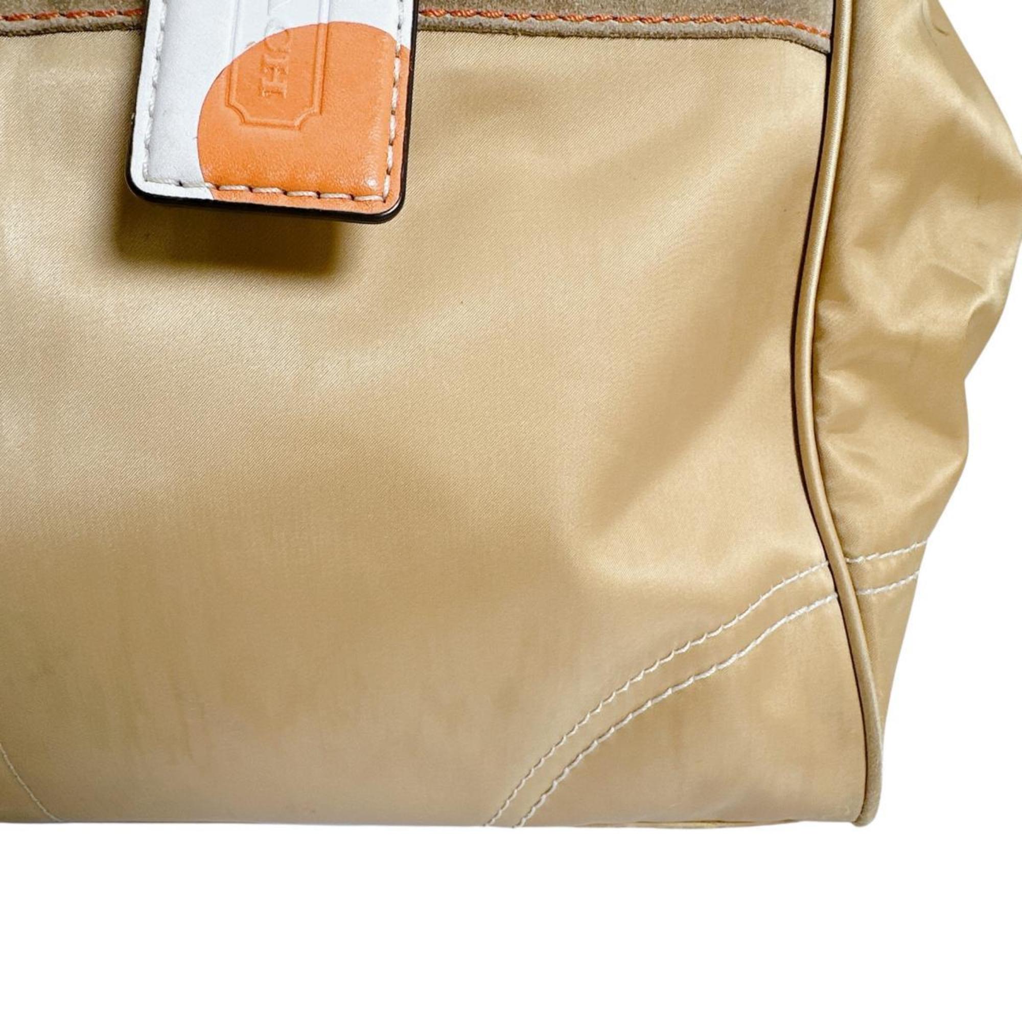 Coach Gold Signature Line Handbag Tote Bag (Pre-Owned)