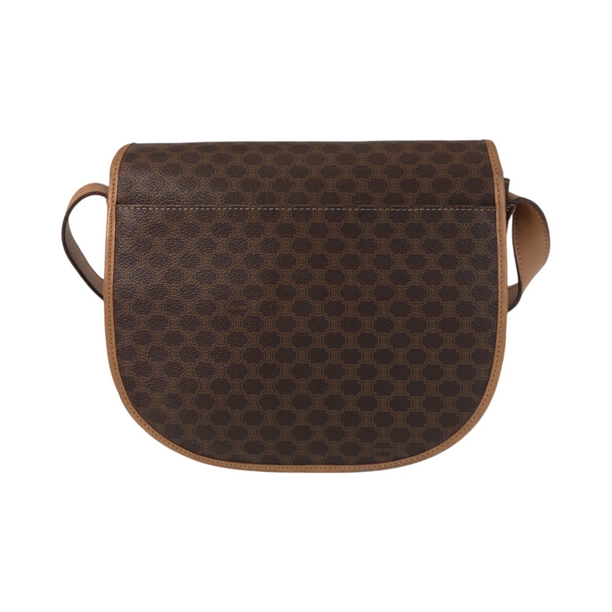 Celine Brown Pvc Leather Pochette Shoulder Bag (Pre-Owned)