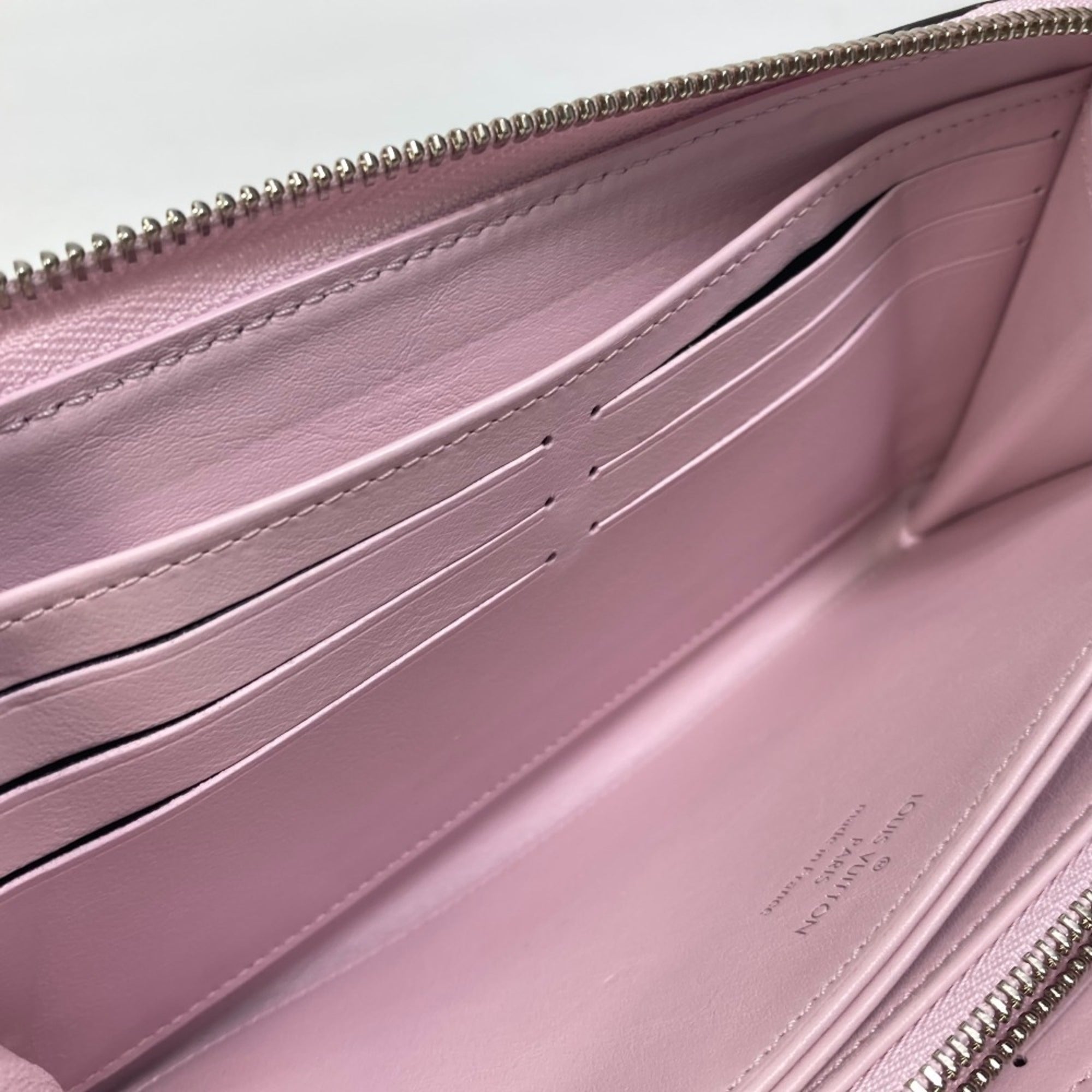 Louis Vuitton Mahina Purple Mahina Leather Long Wallet (Bi-Fold) (Pre-Owned)
