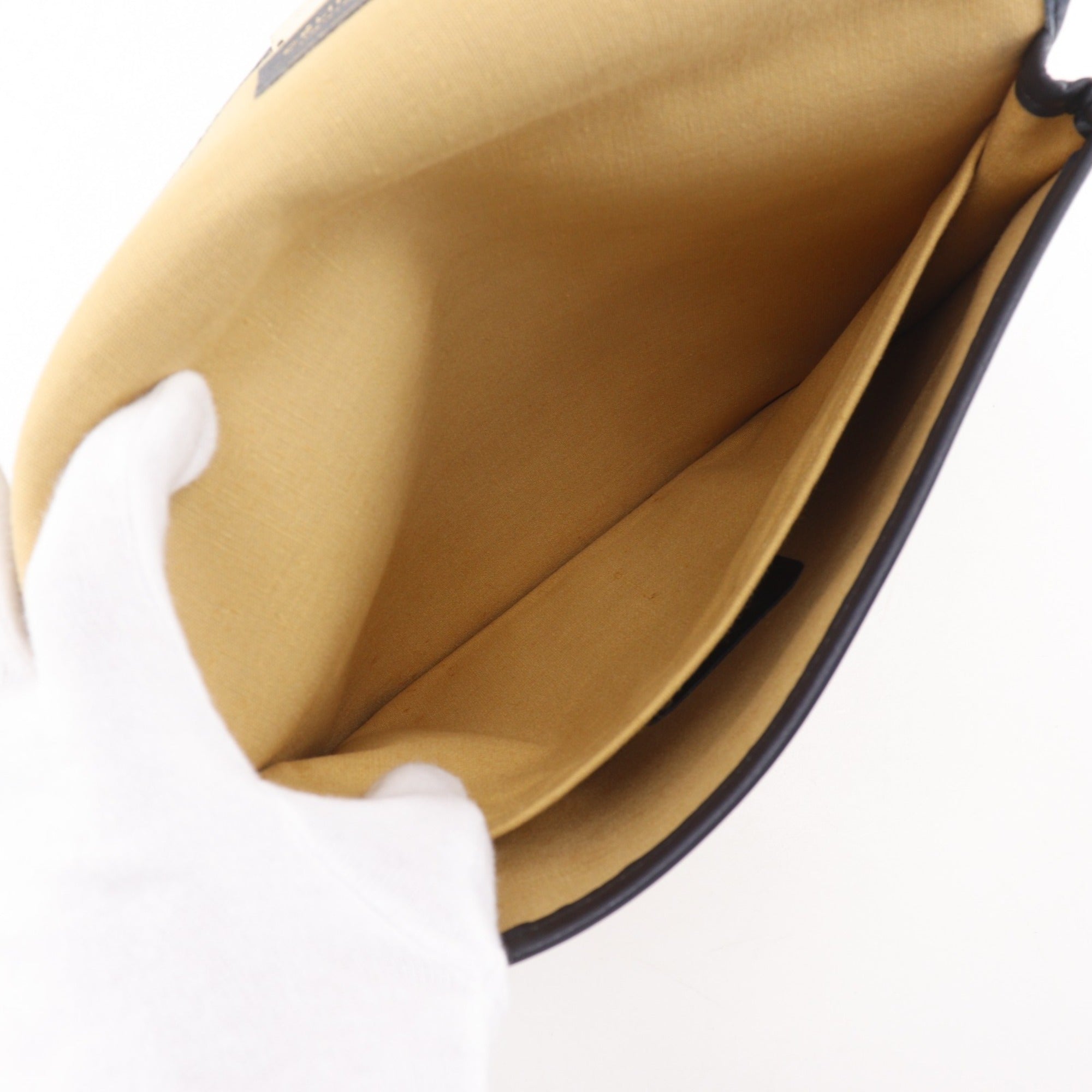 Celine Beige Canvas Clutch Bag (Pre-Owned)