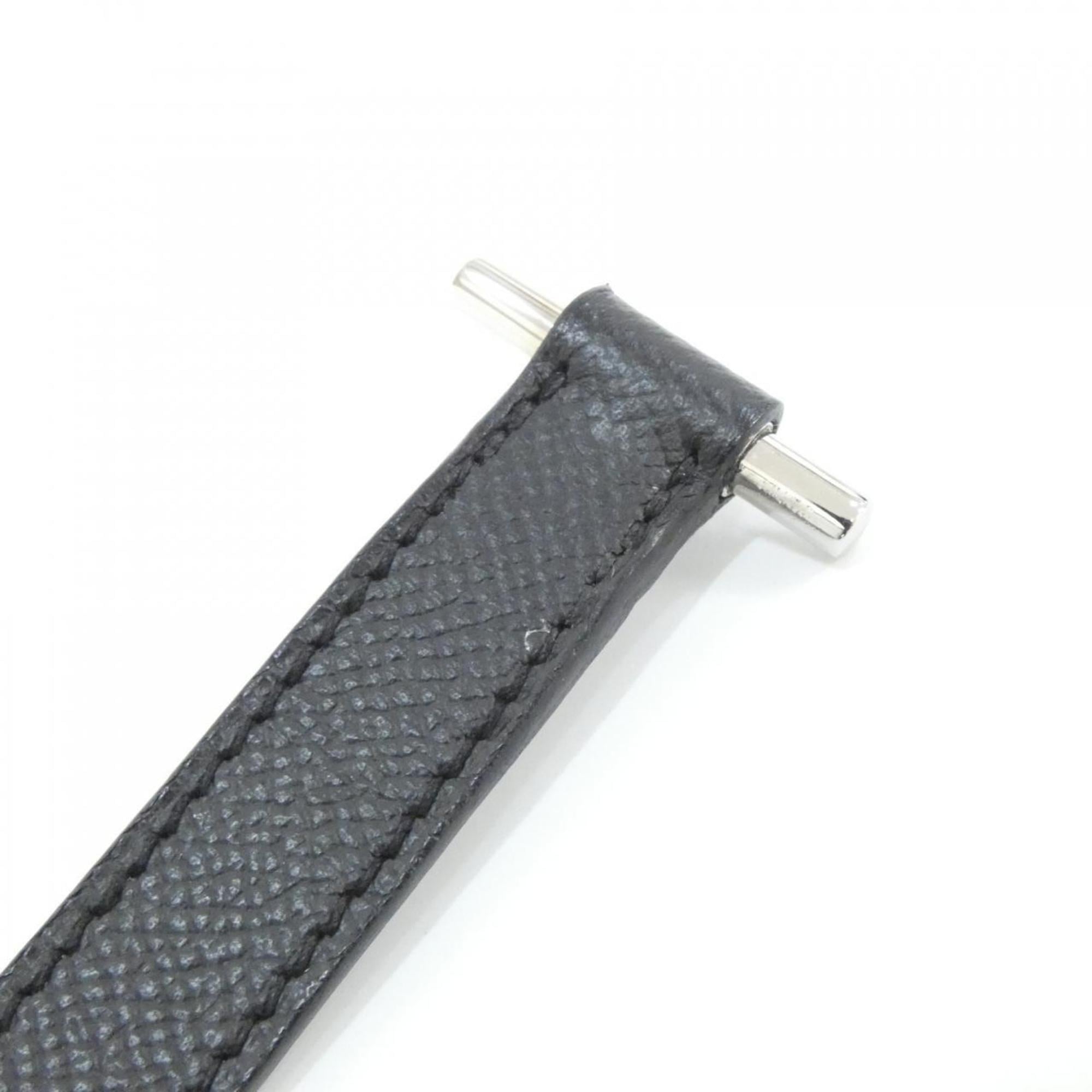 Hermes Black Blue Atoll Multi-Color Epsom Leather Silk Shoulder Bag (Pre-Owned)