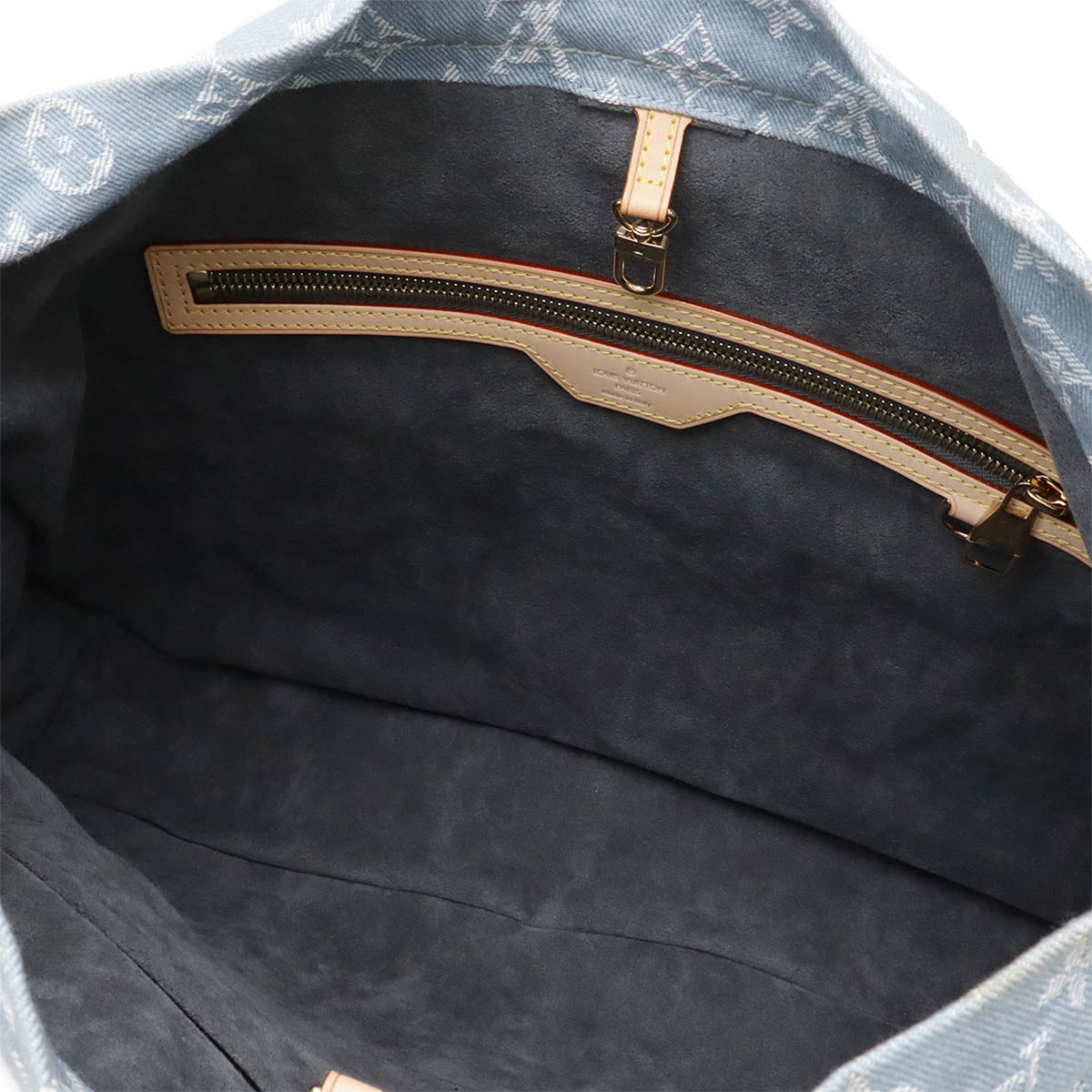 Louis Vuitton Blue Yellow Monogram Denim Shoulder Bag (Pre-Owned)