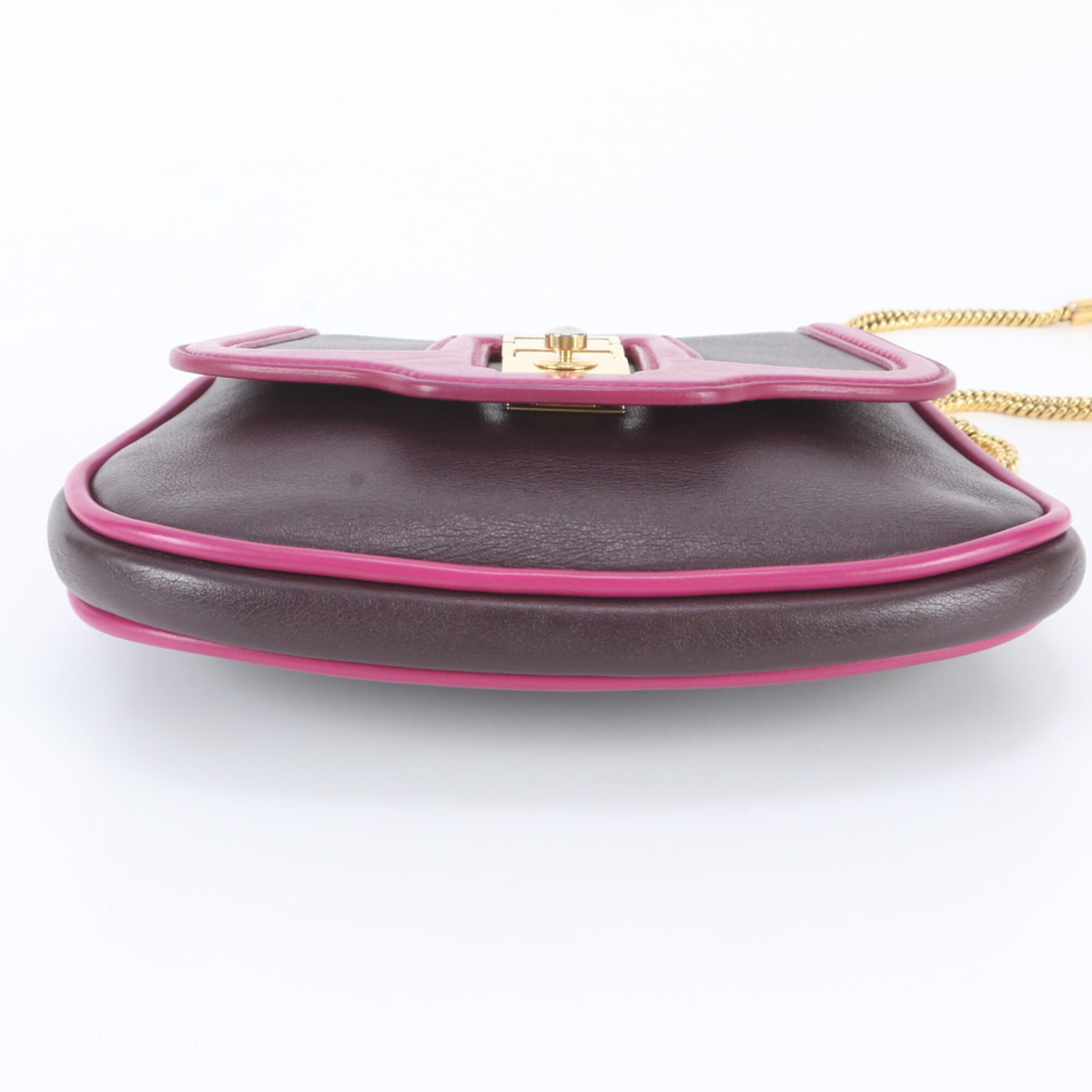 Louis Vuitton Prune Leather Shoulder Bag (Pre-Owned)